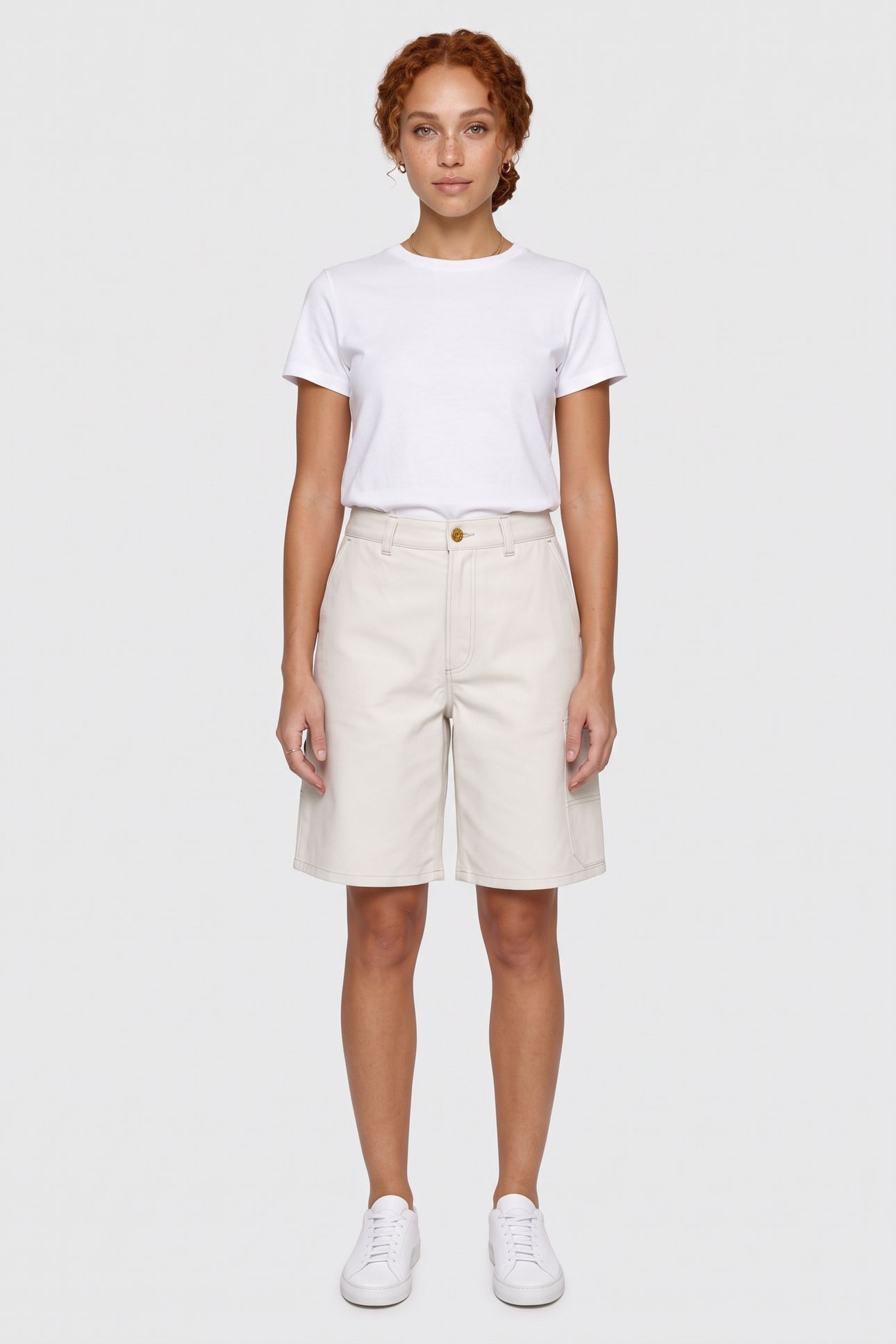 UNISEX BERMUDA SHORTS MOLESKIN CHALK 3