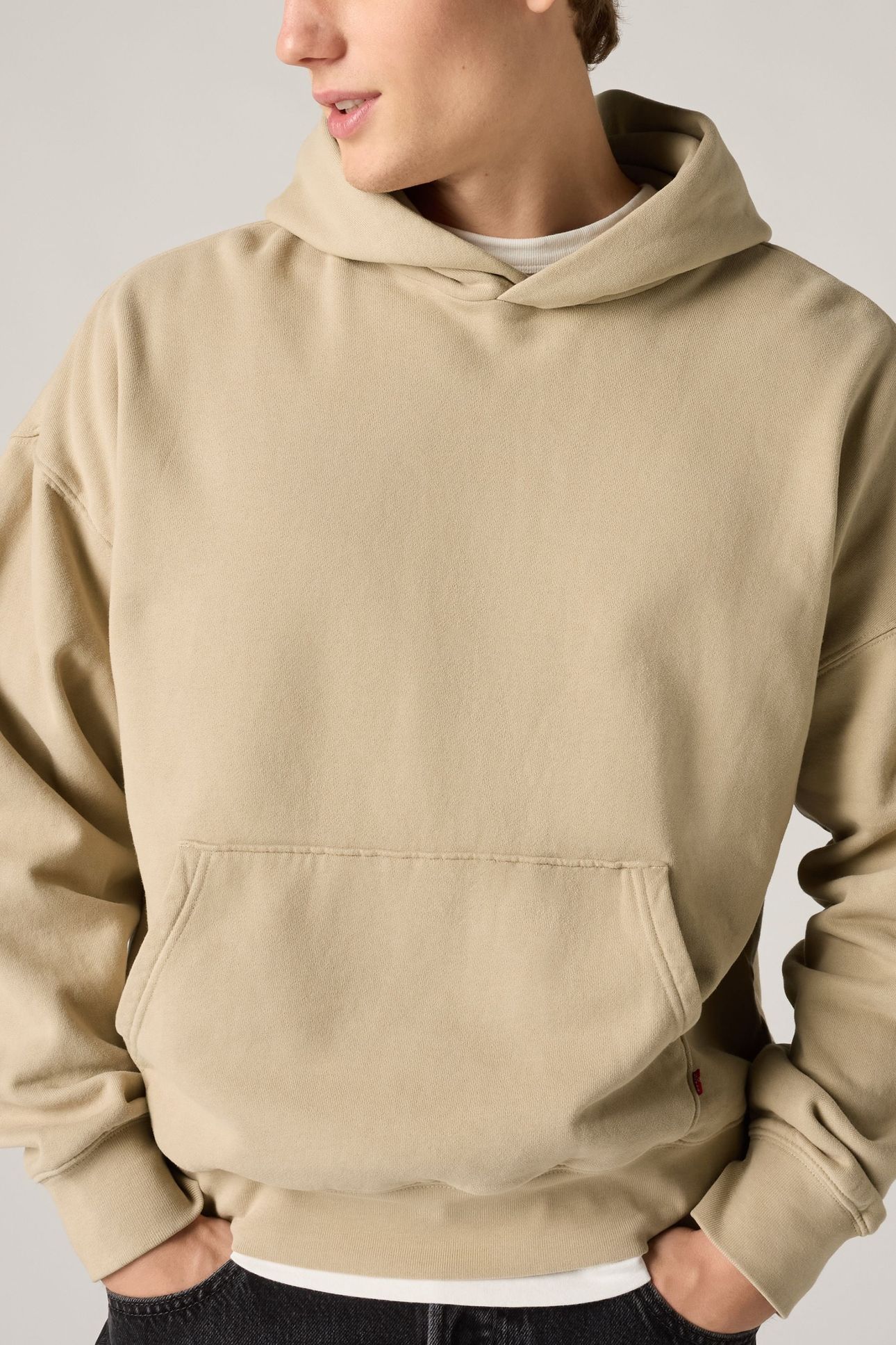 SOFT CROPPED HOODIE WHITE PEPPER WHITE P 8