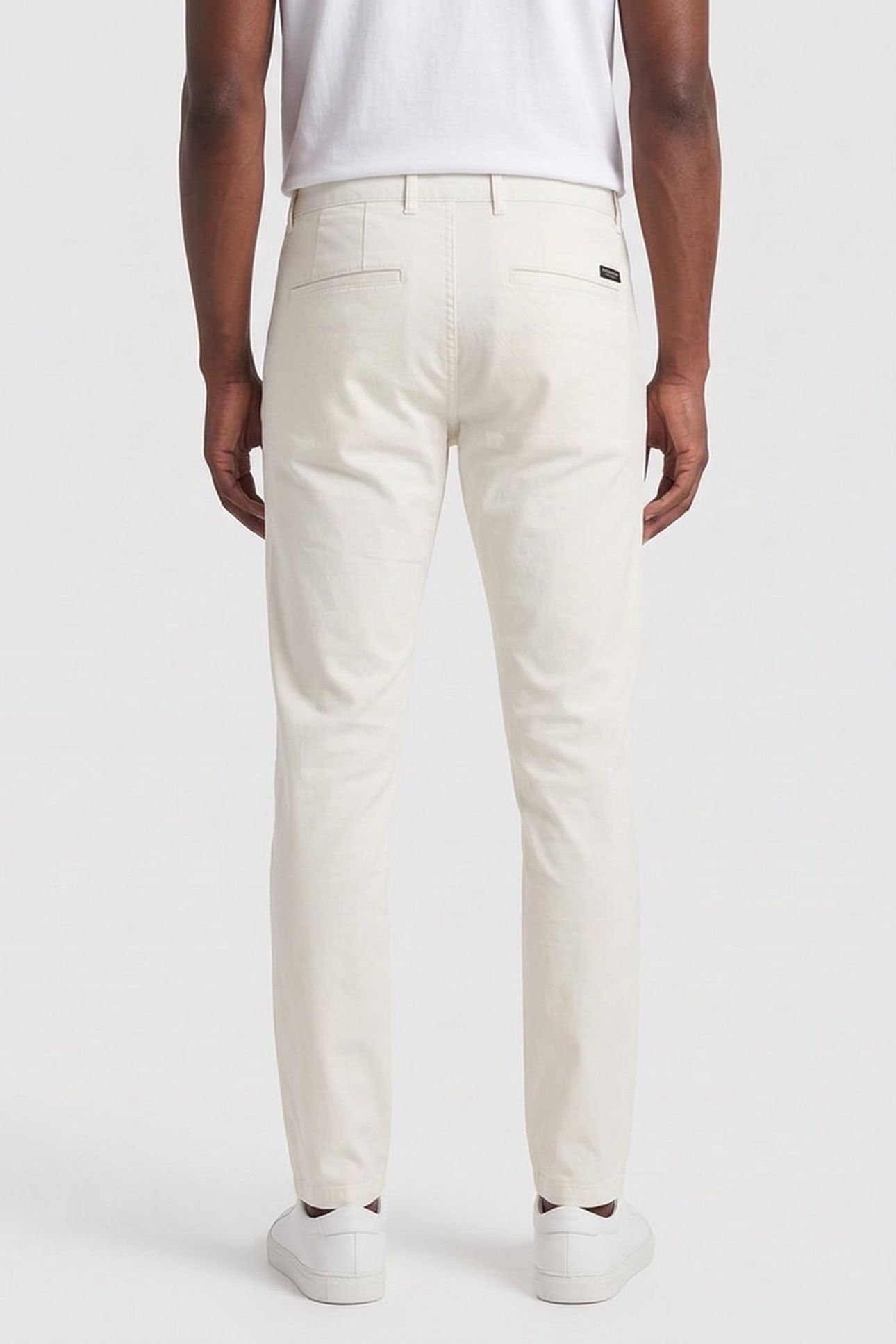 NOS MOTT COTTON-BLEND TWILL CHINO WHITE TRADITIONAL 2