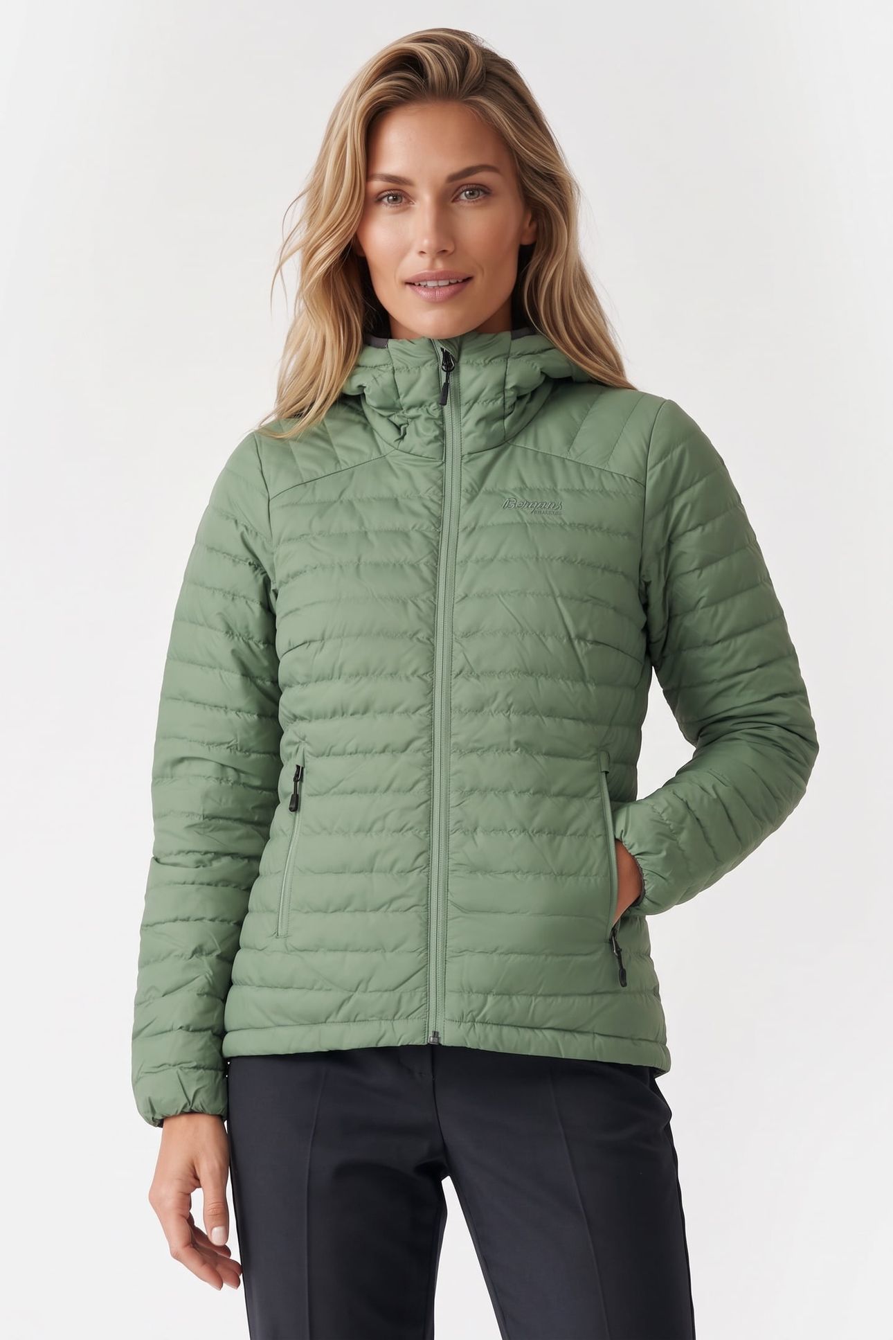 LAVA LIGHT DOWN JACKET W/HOOD JADE GREEN 1