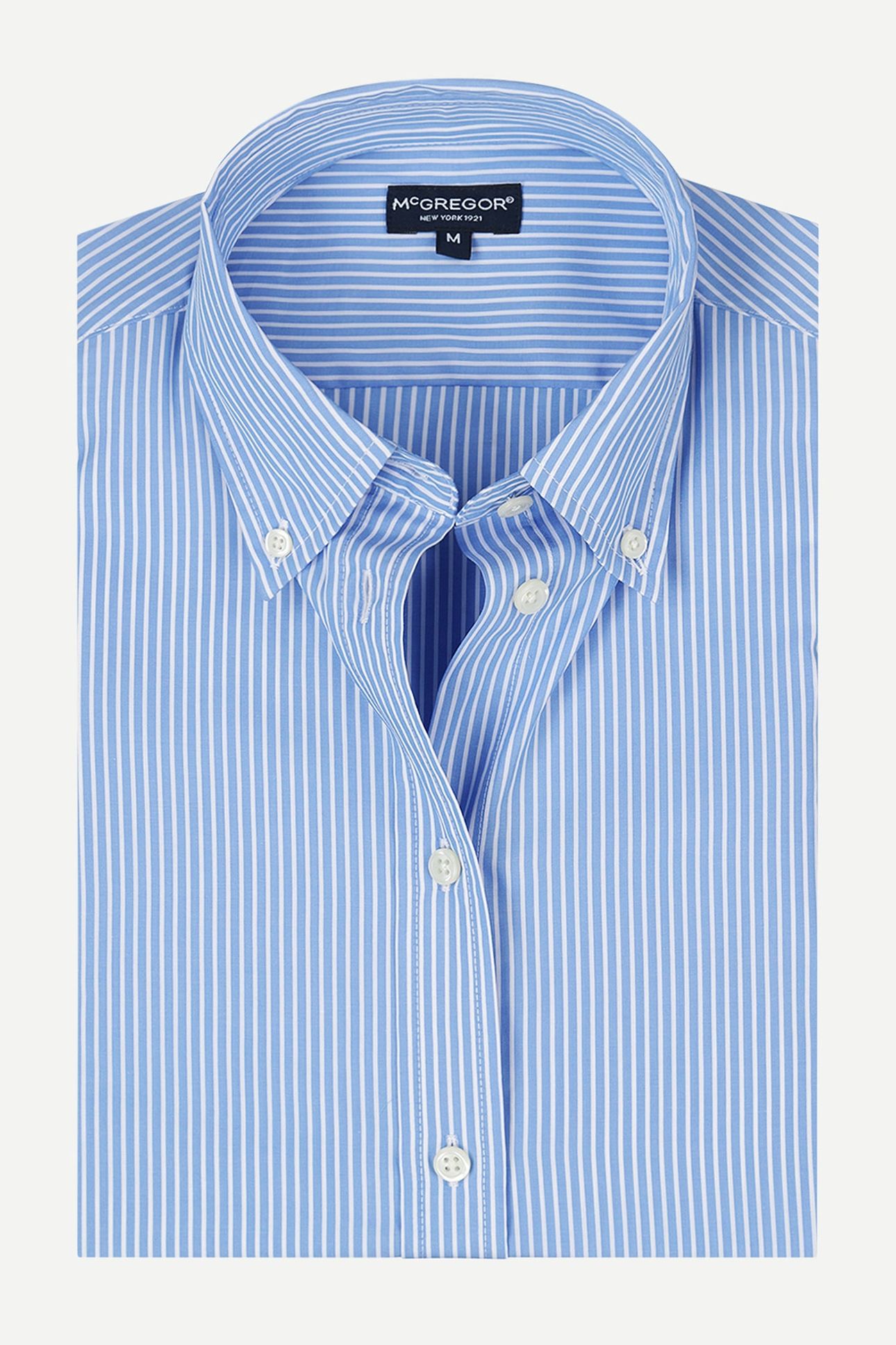 POPLIN STRIPE SHIRT MEDIUM BLUE 8