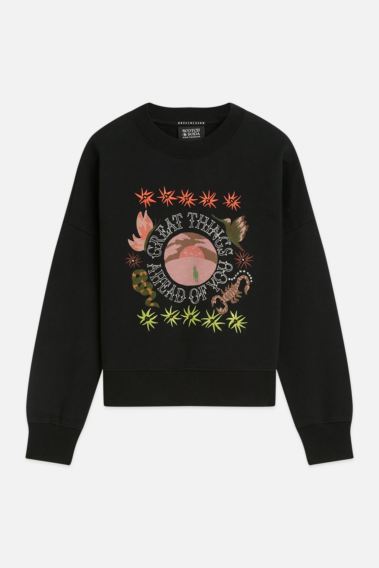 ARTWORK RELAXED-FIT SWEATSHIRT METEORITE 4
