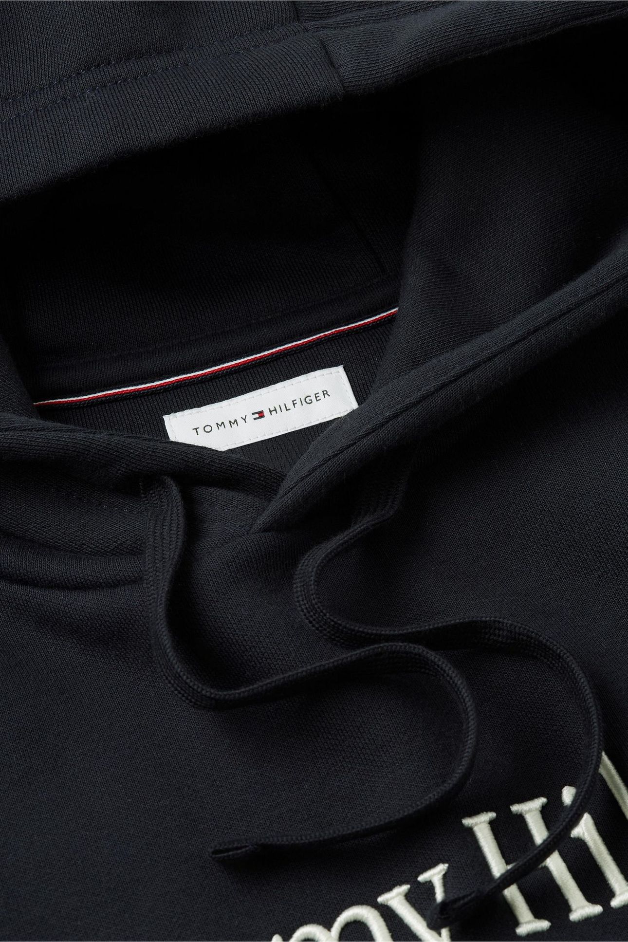 TOMMY EMBRO FLAG HOODIE NAVY BLUE 7