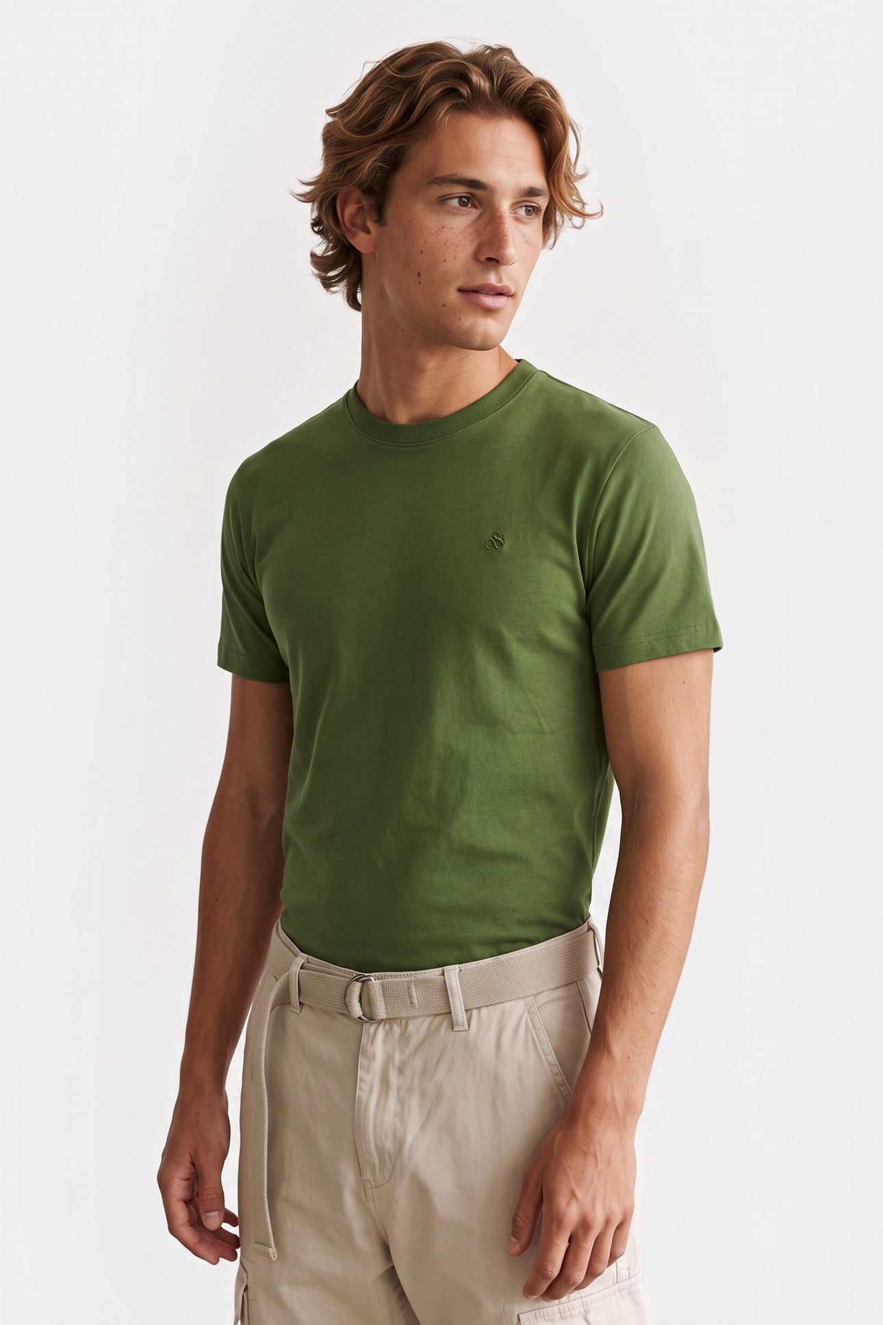 SEASONAL CORE CHEST LOGO REGULARFIT TSHIRT DARK GREEN 1
