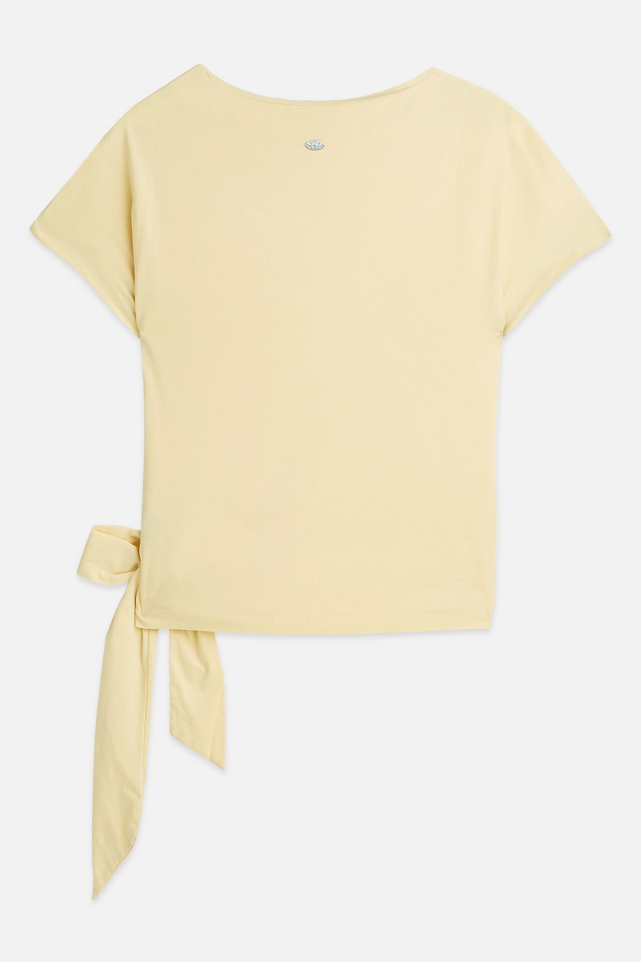 KNOTTED SLASH NECK T-SHIRT PARSNIP 5