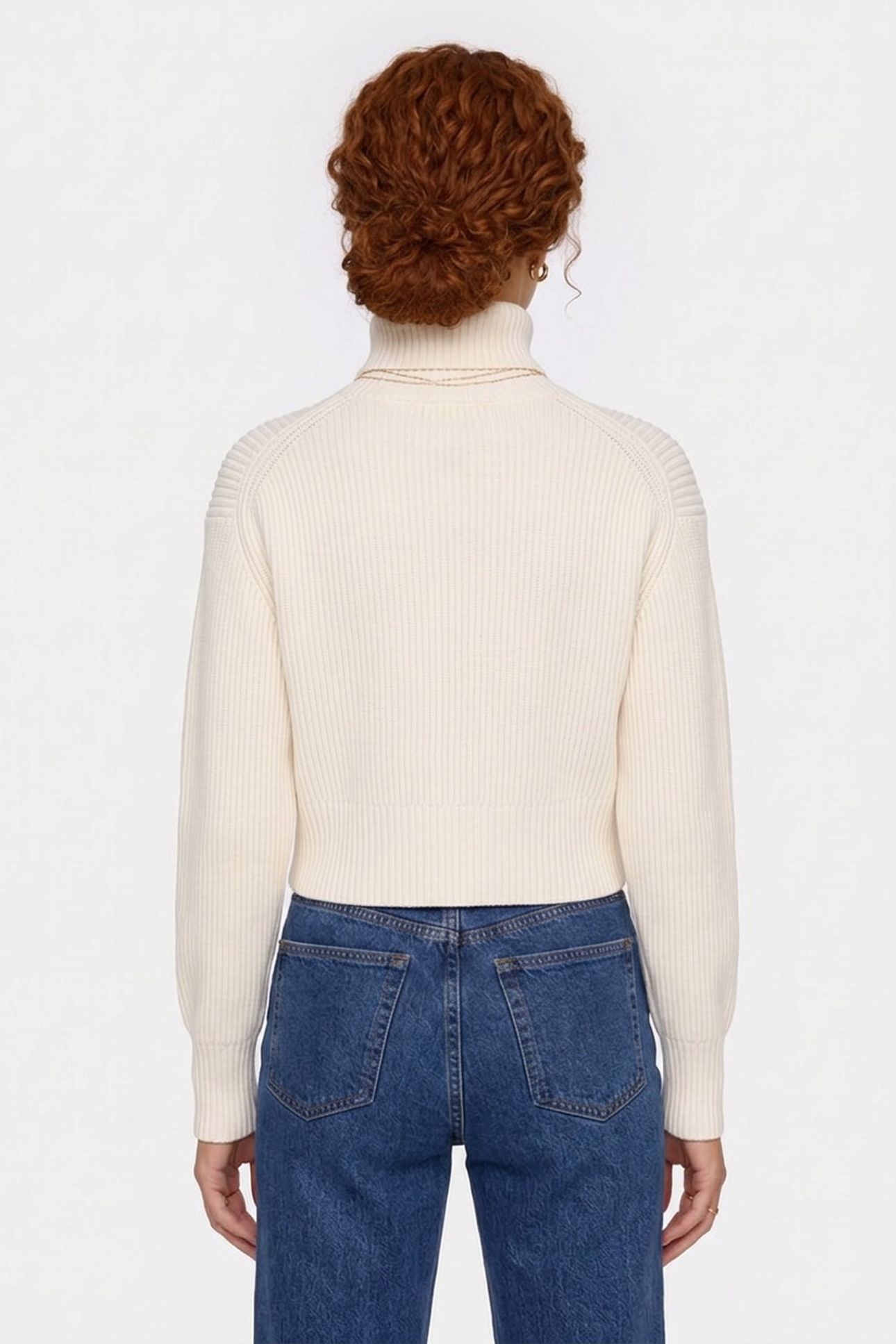 BLOWN UP LOOSE SWEATER IVORY 2