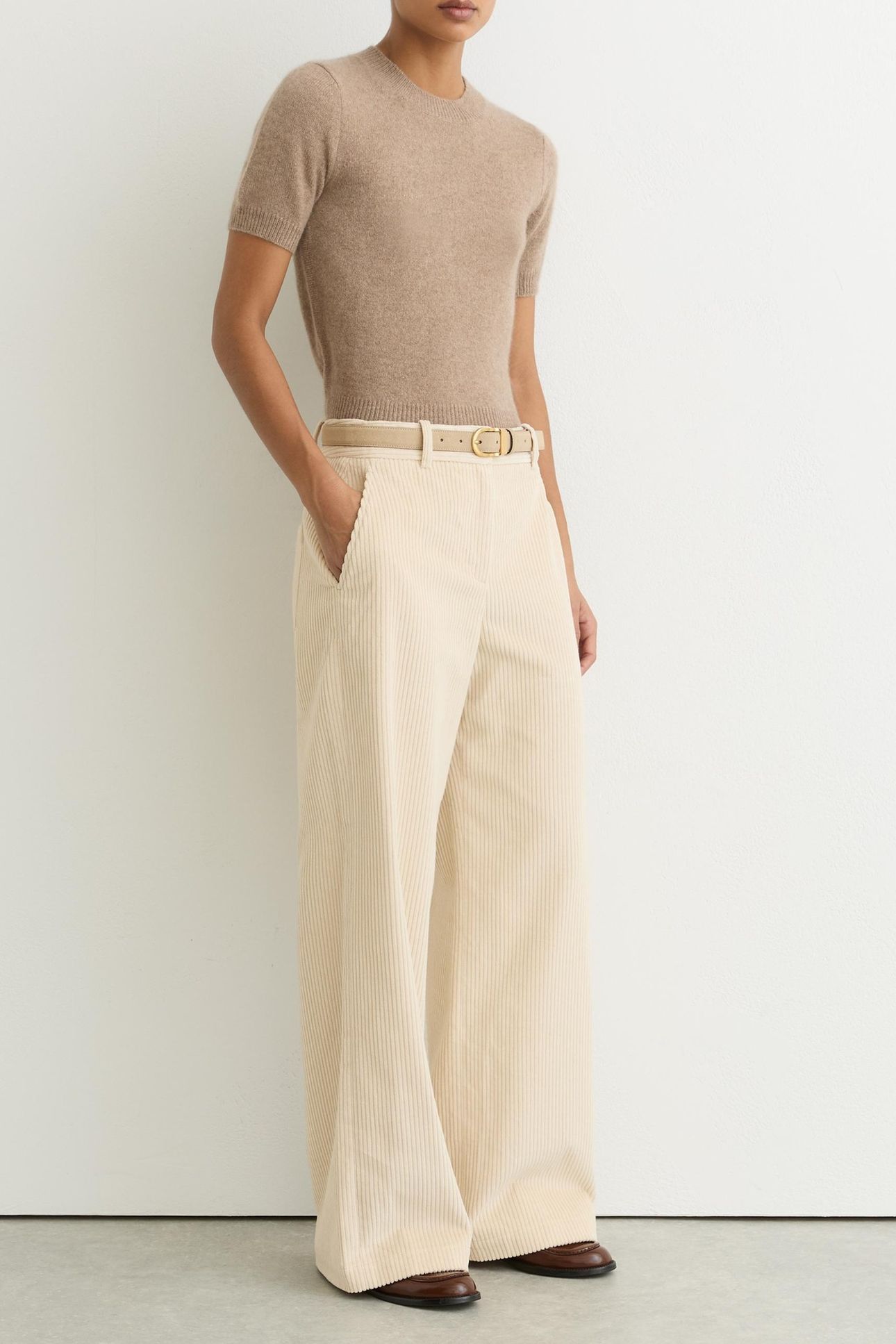 CORD TROUSER CREAM 3