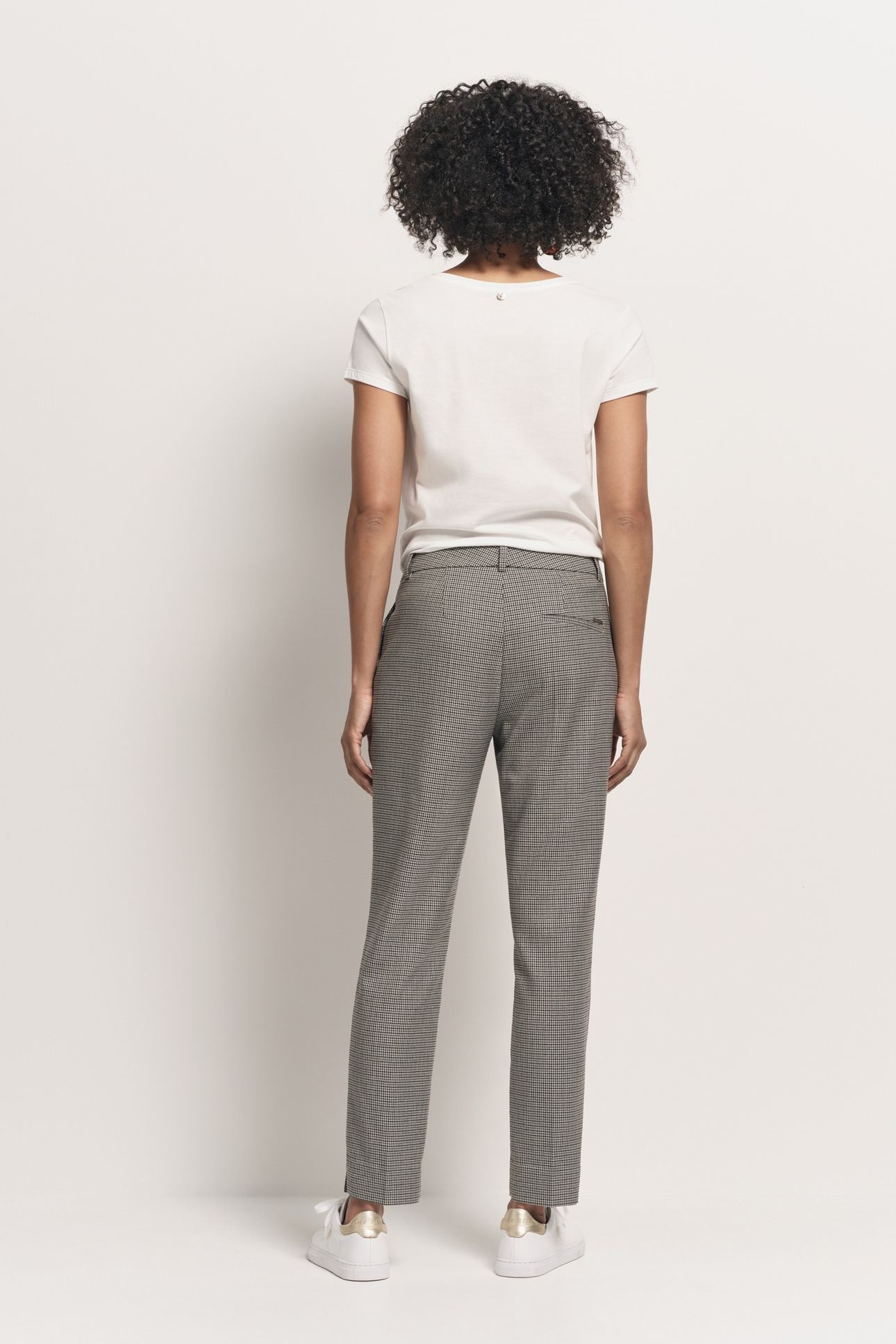 PAN - BLUE SUIT TROUSERS WITH FLEA FOOT PATTERN 2