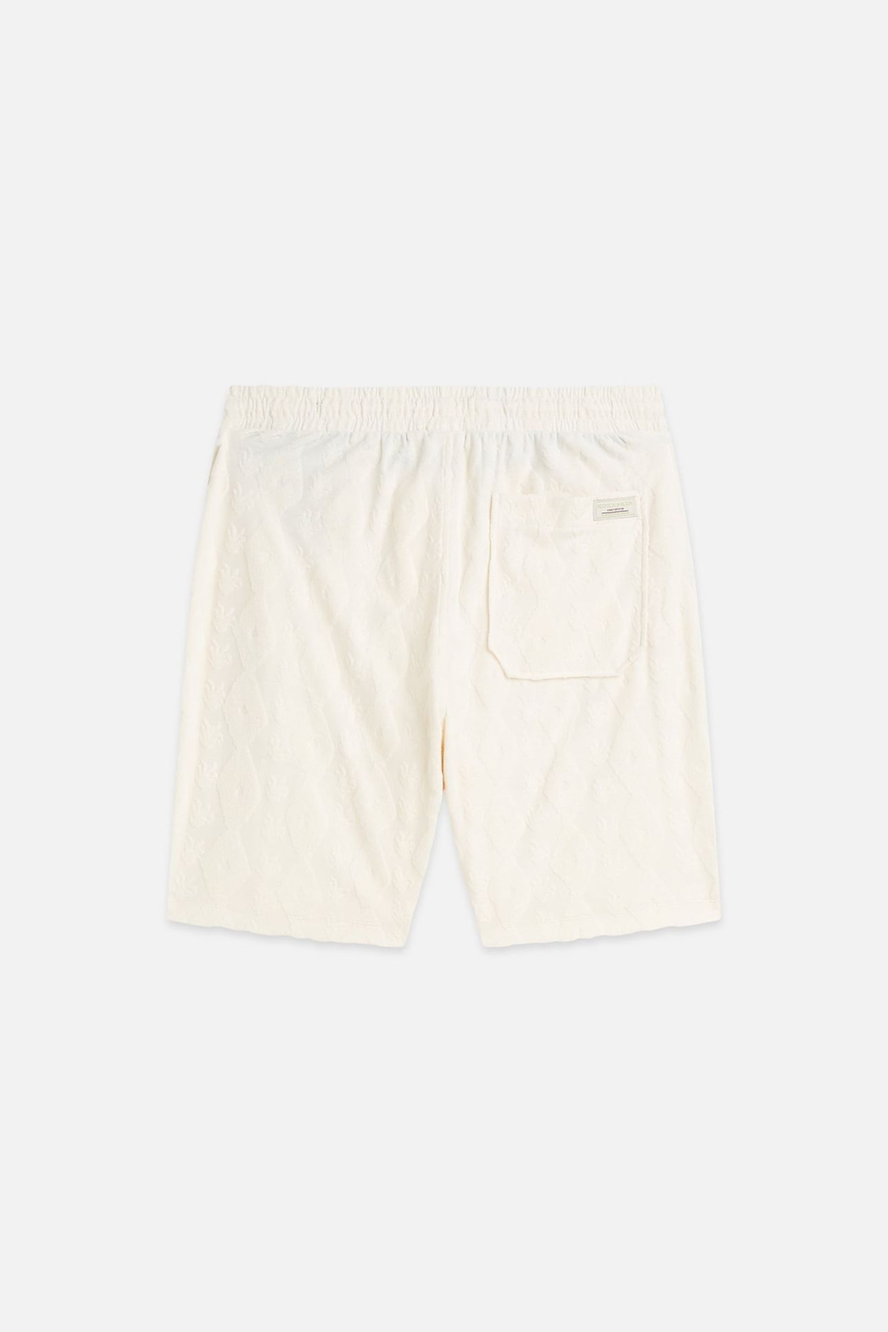 FAVE TERRY JACQUARD RELAXED-FIT BERMUDA SHORTS LIGHT BEIGE 5