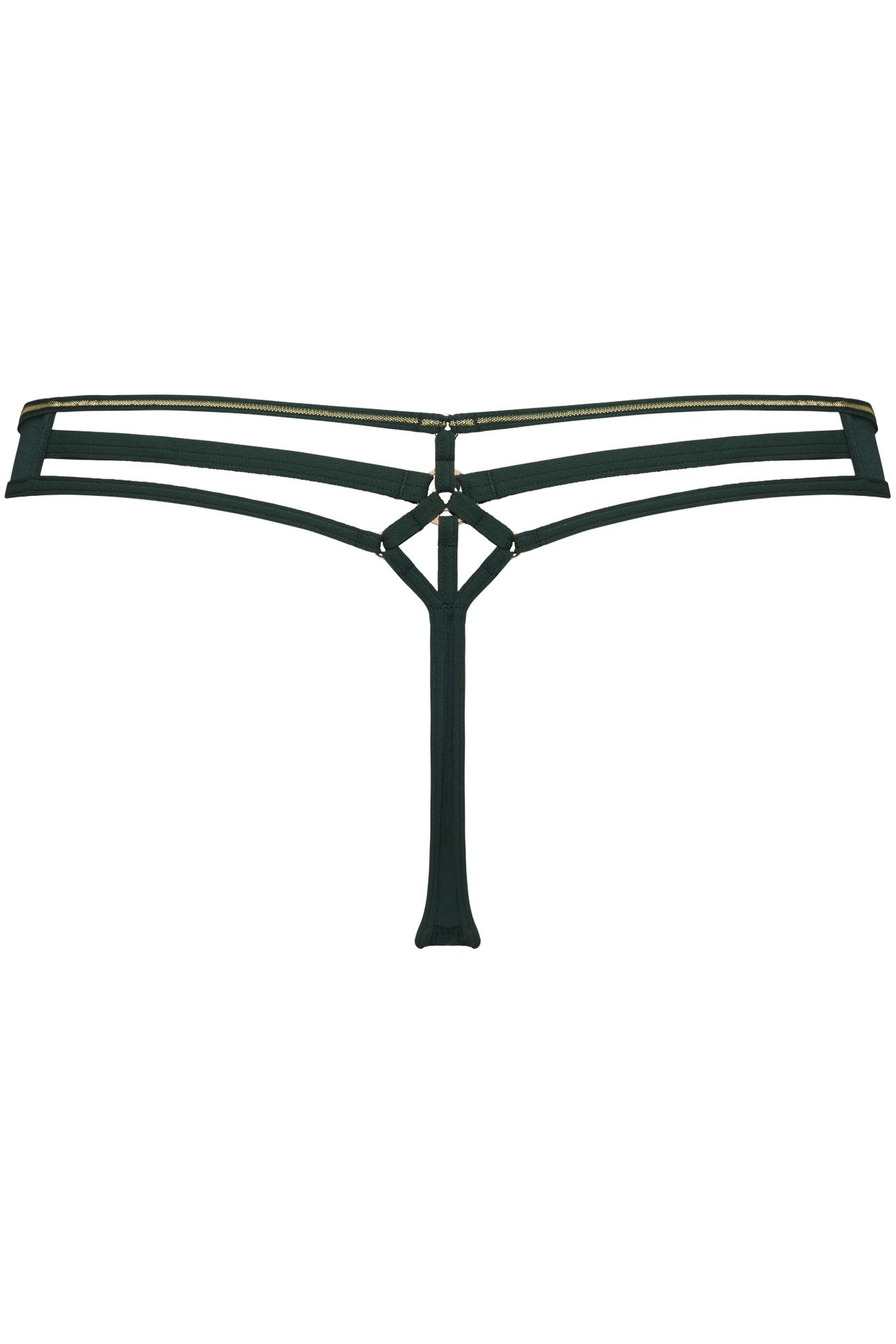 SPACE ODYSSEY FOREST GREEN THONG 4