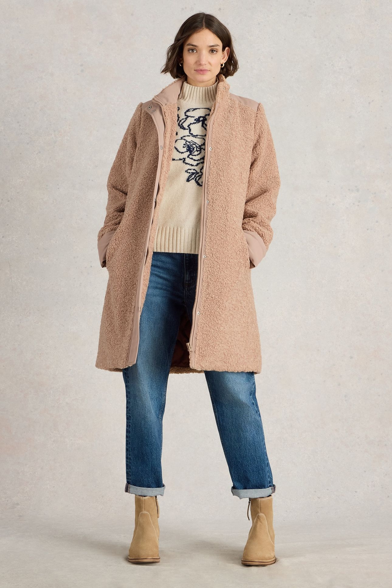 ELDER BORG COAT LGT NAT 2