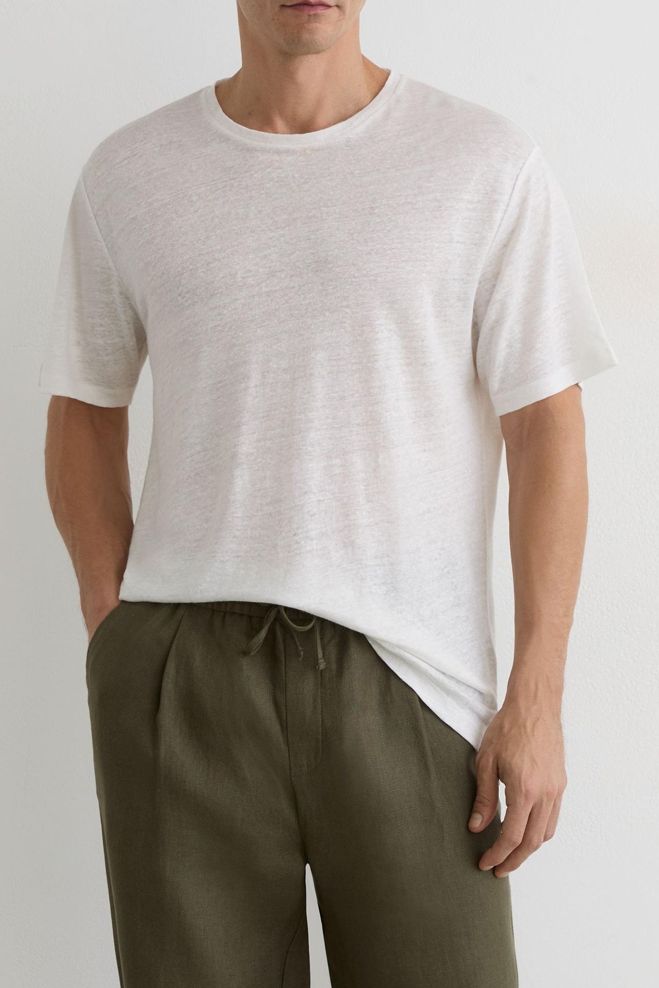 SS LINEN TSHIRT WHITE 1