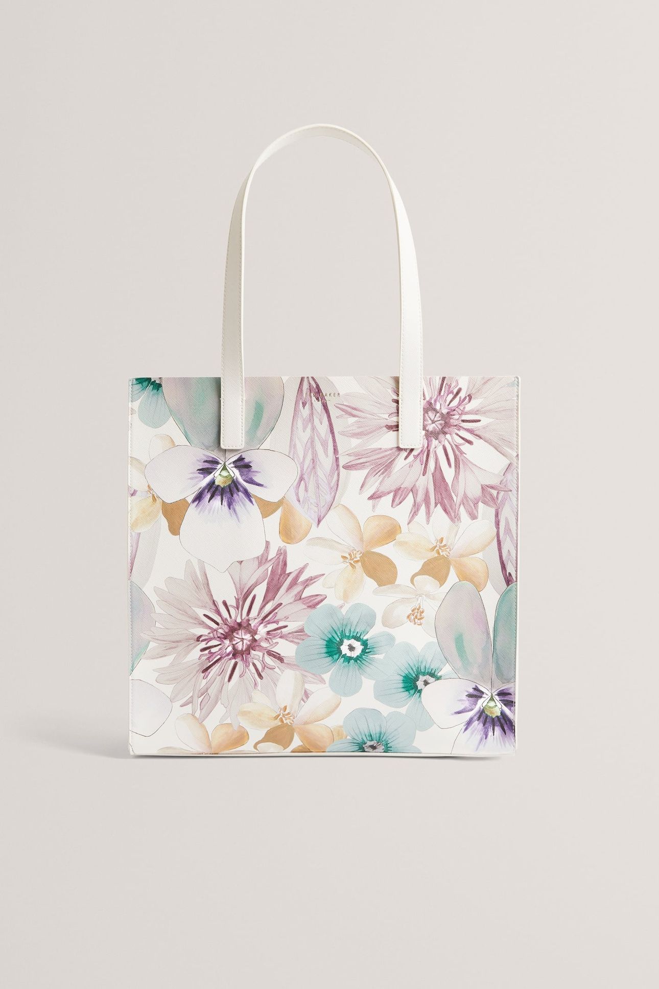 PETAL PRINT LARGE ICON BAG WHITE 2