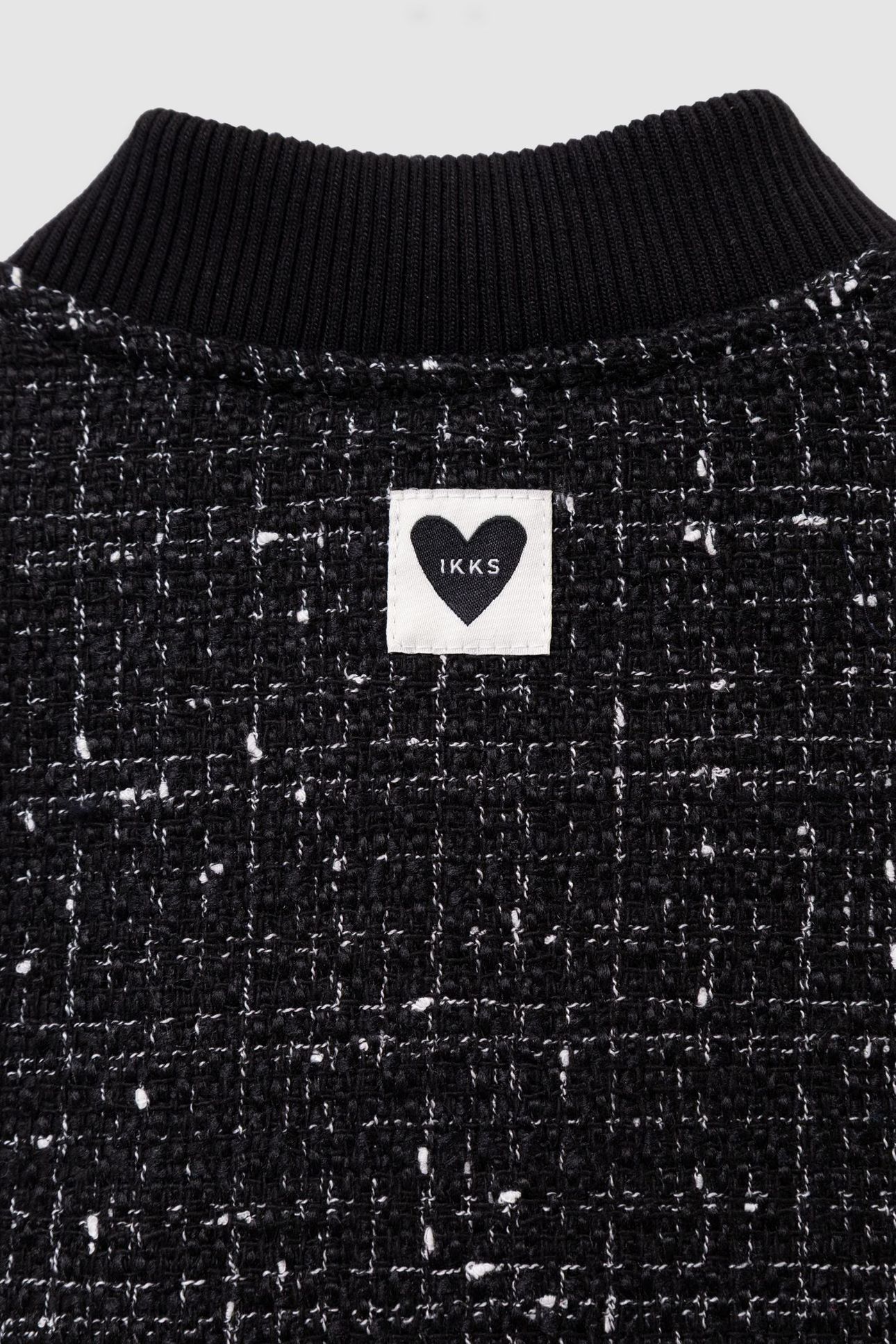 GIRLS’ BLACK TWEED-LOOK JACKET 3