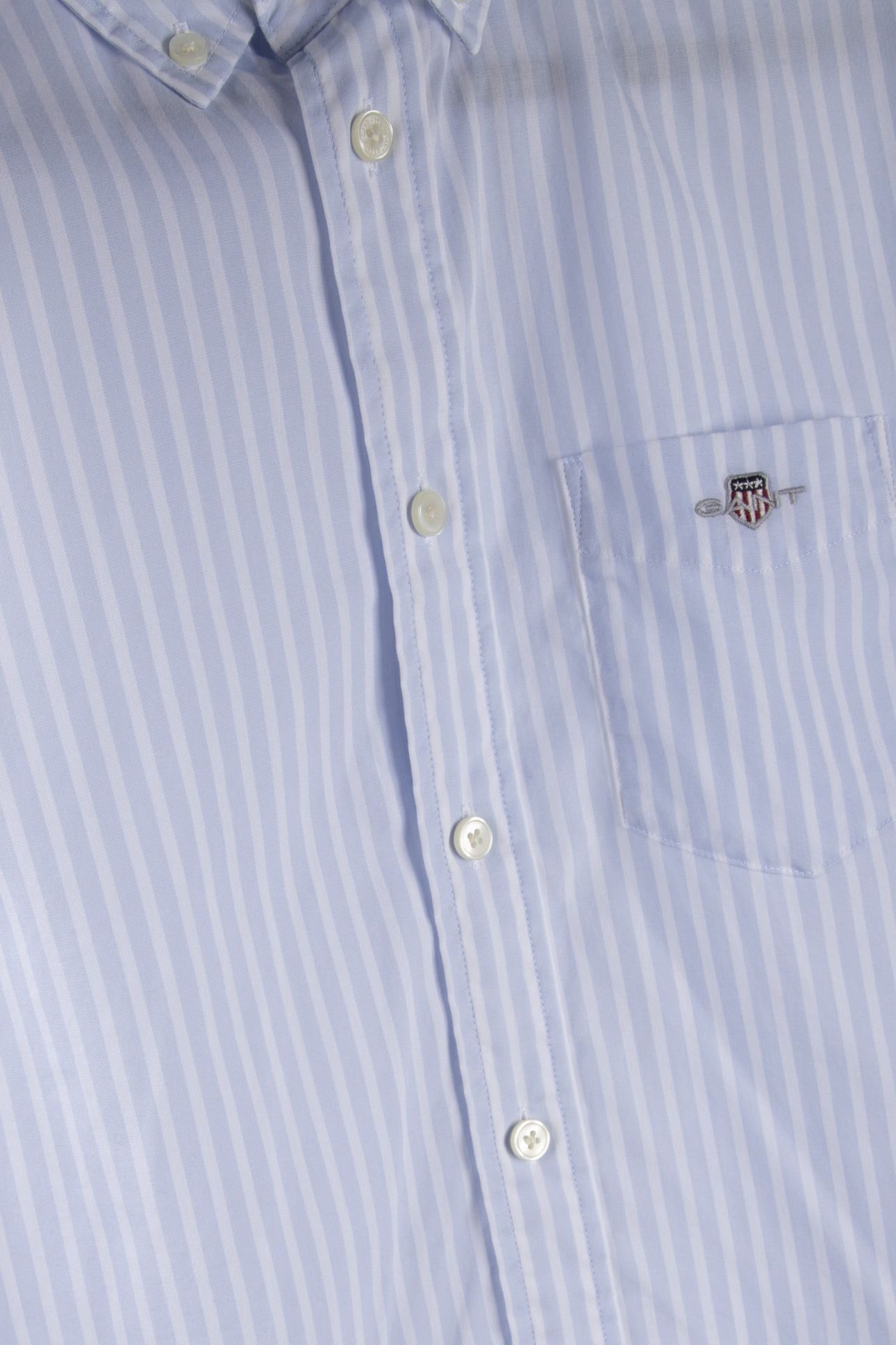 TEEN UNISEX STRIPED SHIELD POPLIN SHIRT LIGHT BLUE 5