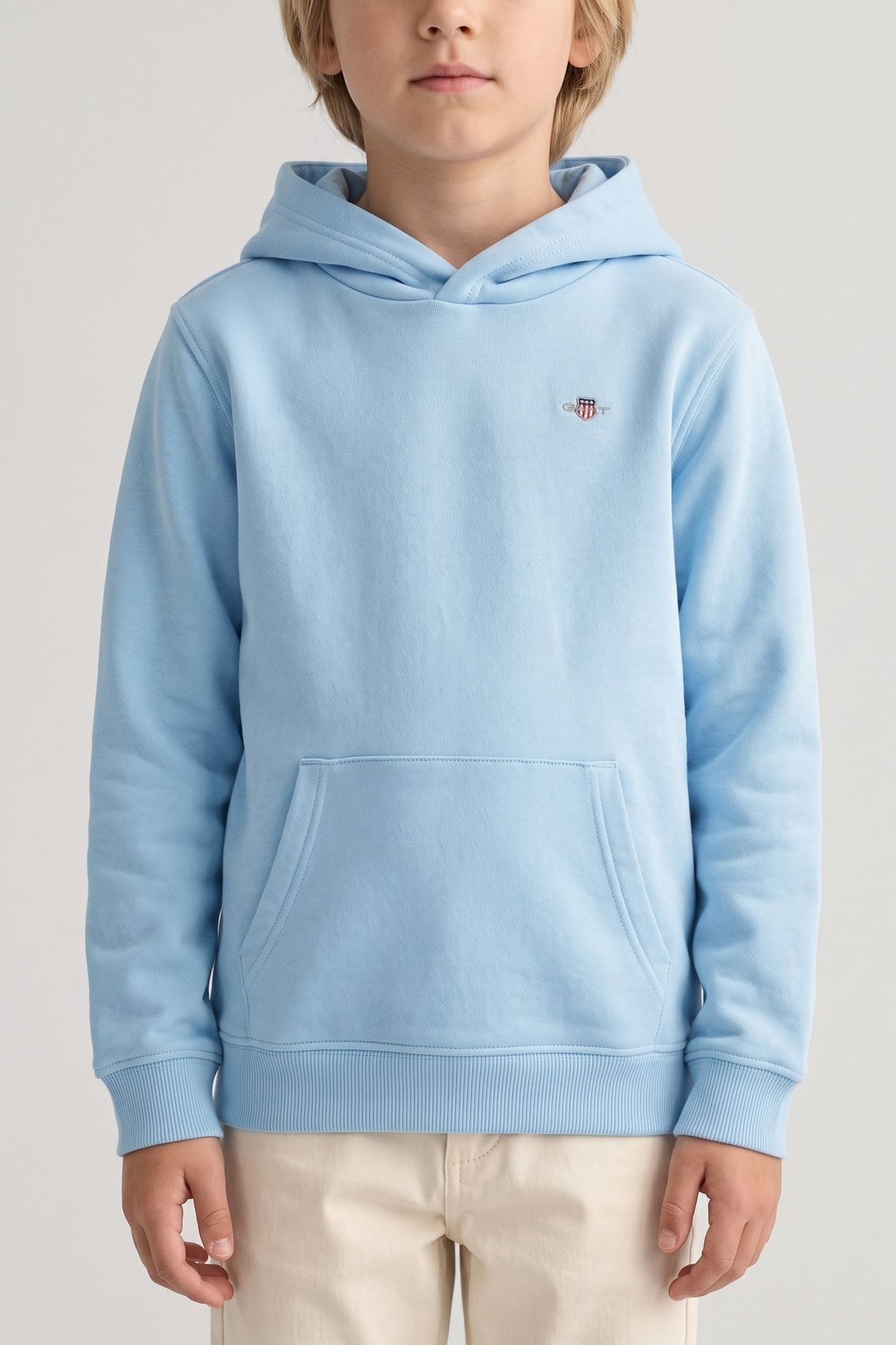 TEEN UNISEX SHIELD SWEAT HOODIE SKY BLUE 1