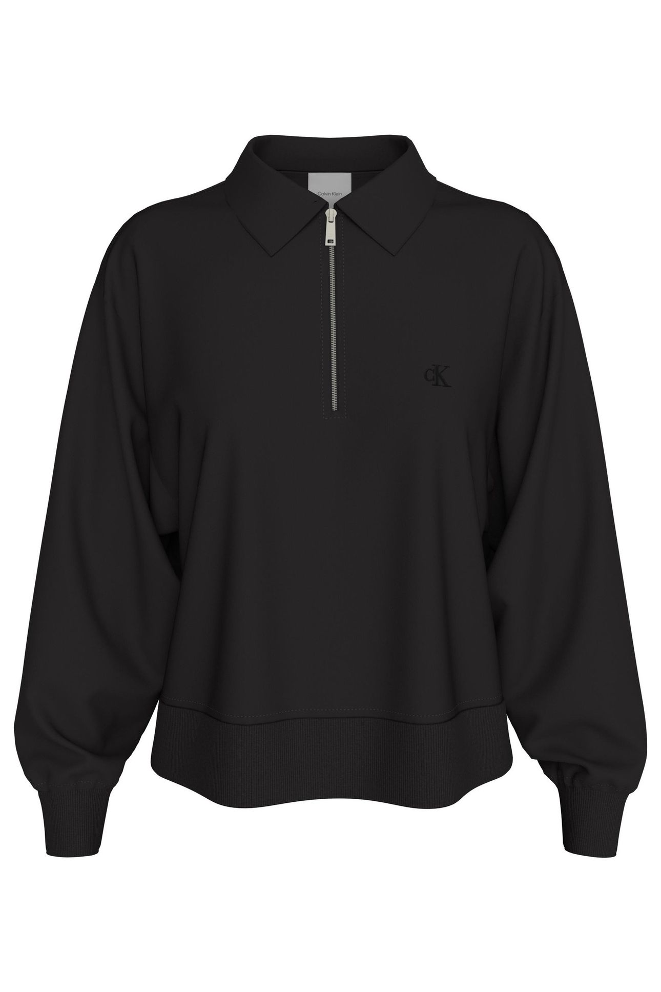 LS ARCHIVE TERRY 1/4 ZIP BLACK 2