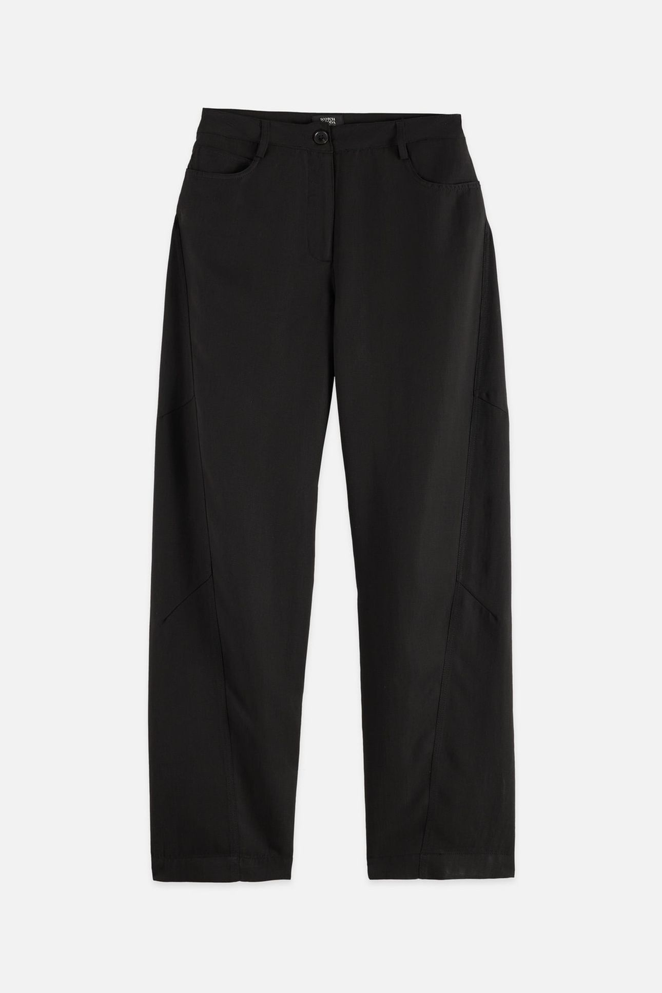 LOTUS - HIGH RISE BARREL LEG TWILL PANTS METEORITE 4