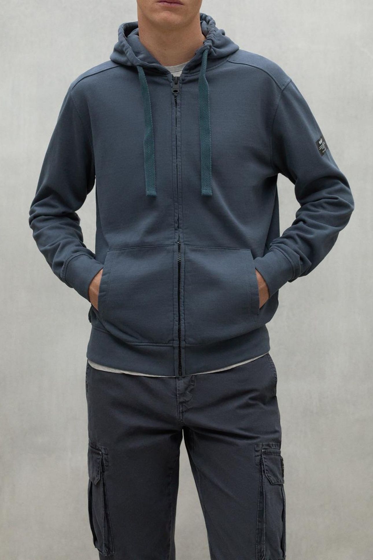 NEREAALF SWEATSHIRT STEEL BLUE 1