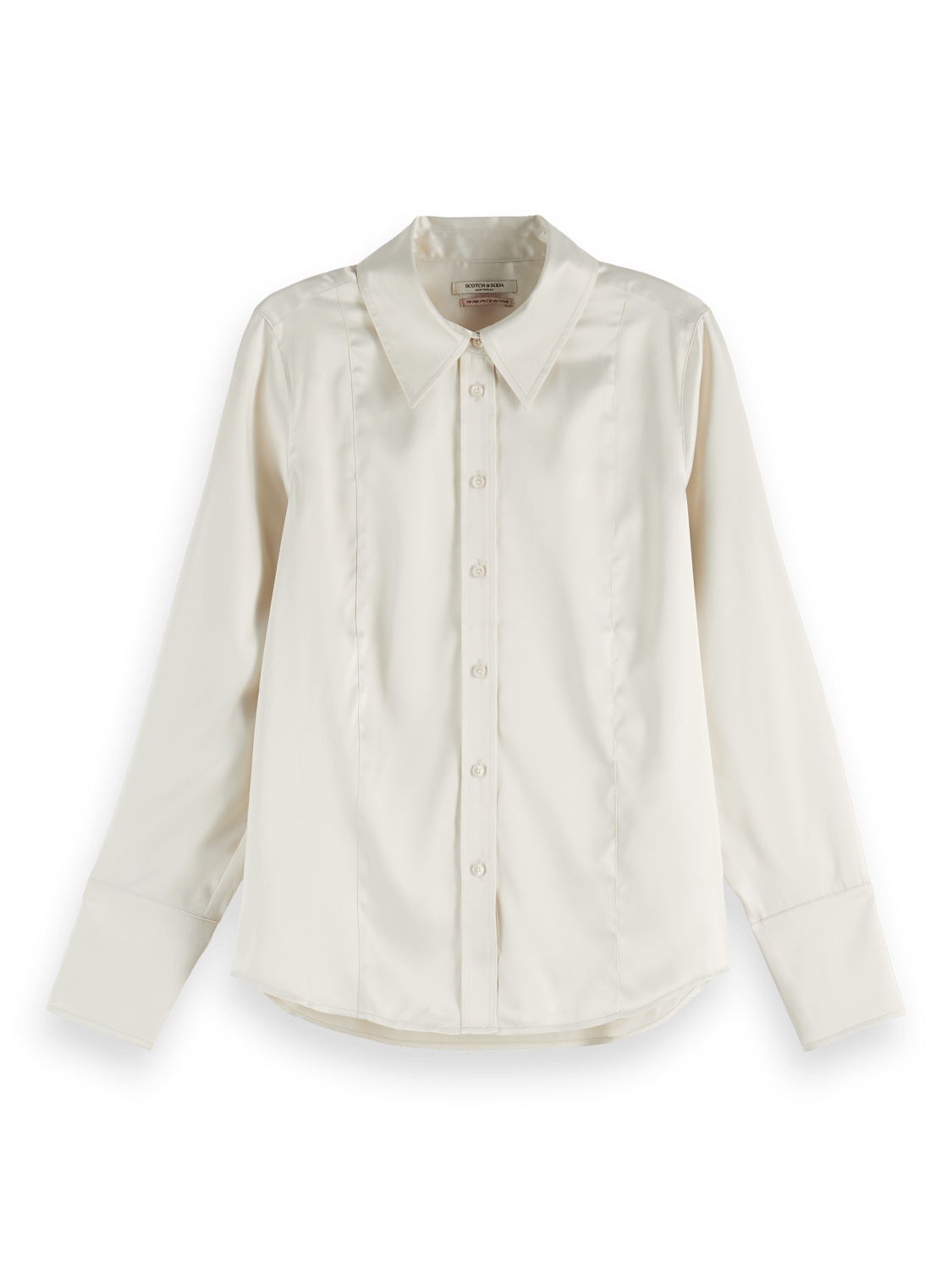 CORE SATIN SHIRT WHITE TRADITIONAL 1