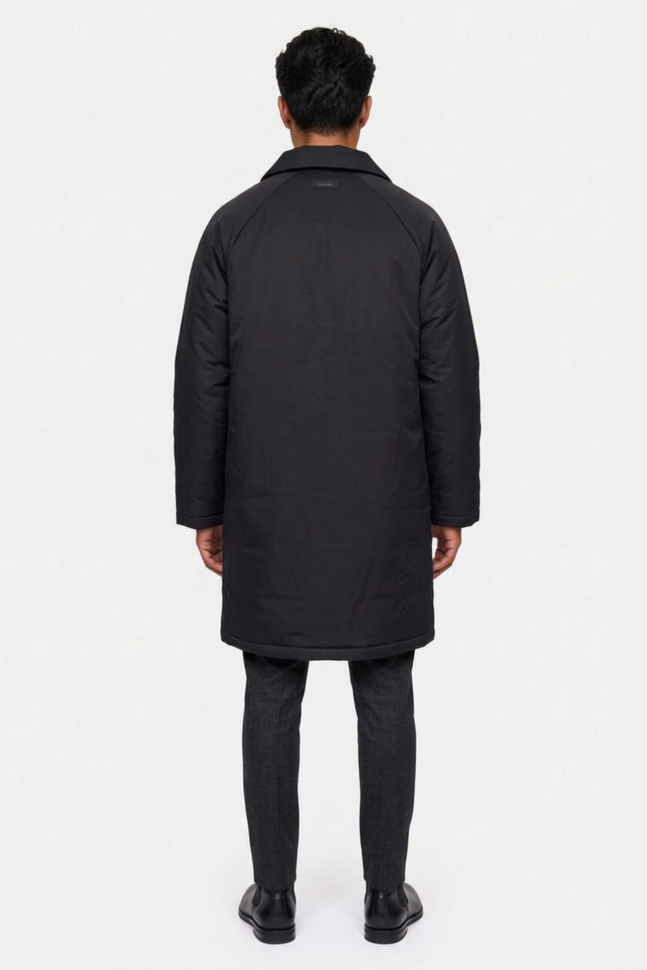 LS LONG FILLED CAR COAT BLACK 2