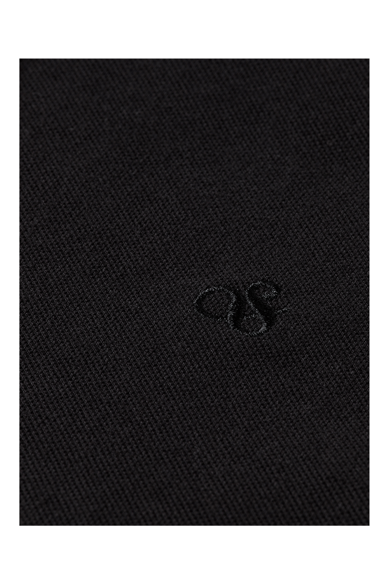 CHEST LOGO REGULAR-FIT PIQUE POLO BLACK 7