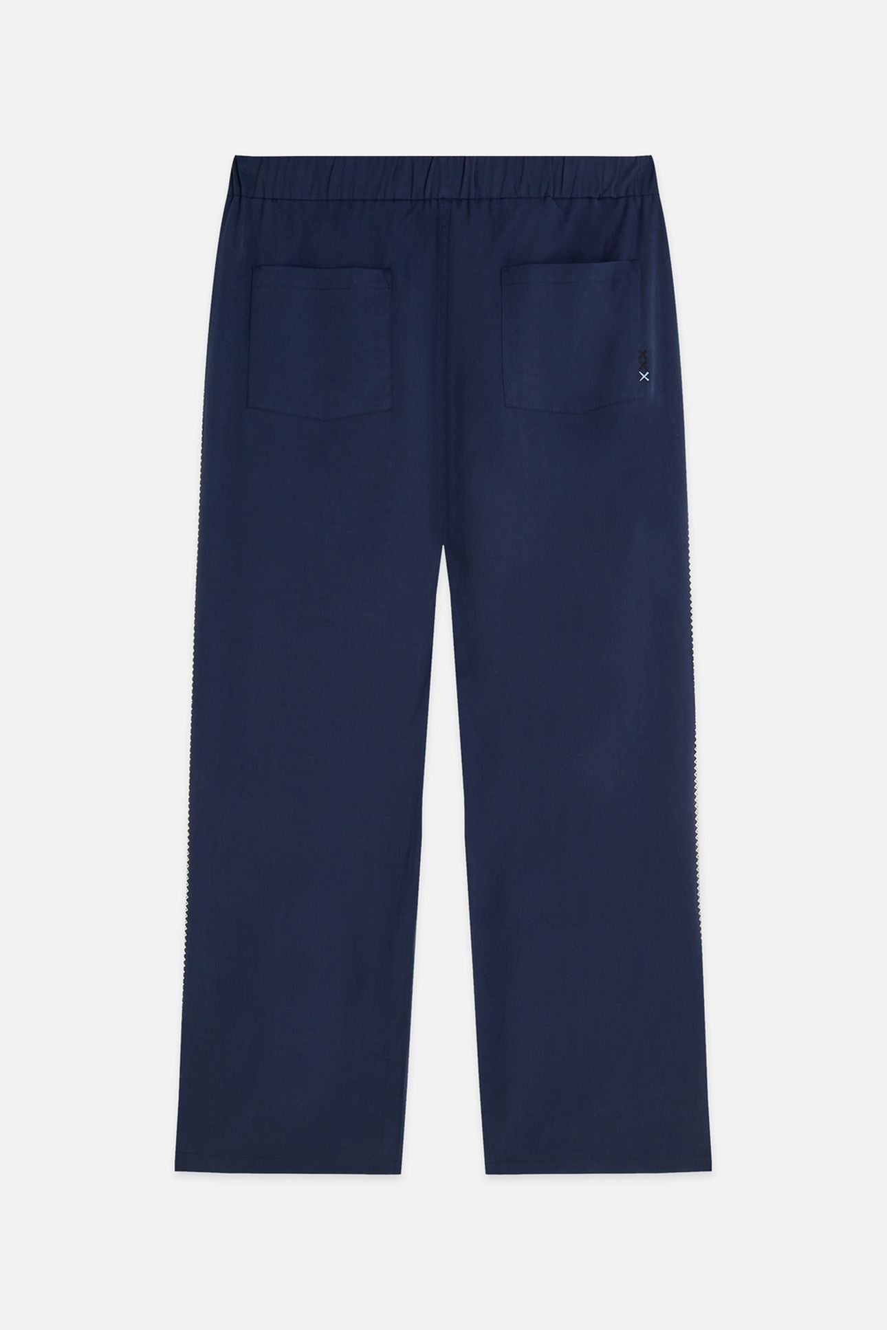 OTIS EMBROIDERED COTTONTENCEL RELAXED STRAIGHTFIT JOGGER NAV 2