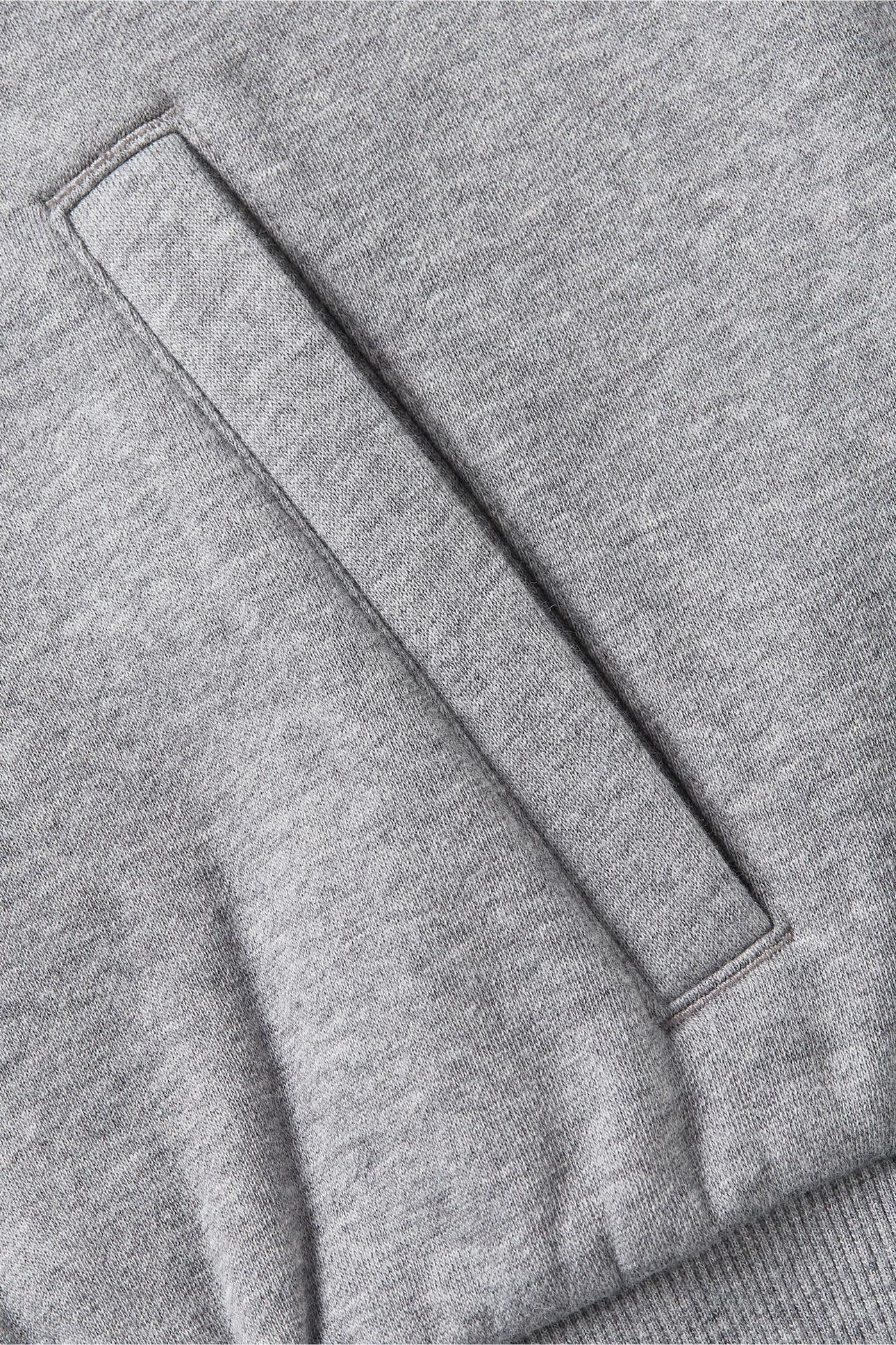VARSITY FLEECE BOMBER MED HEATHER GREY 3