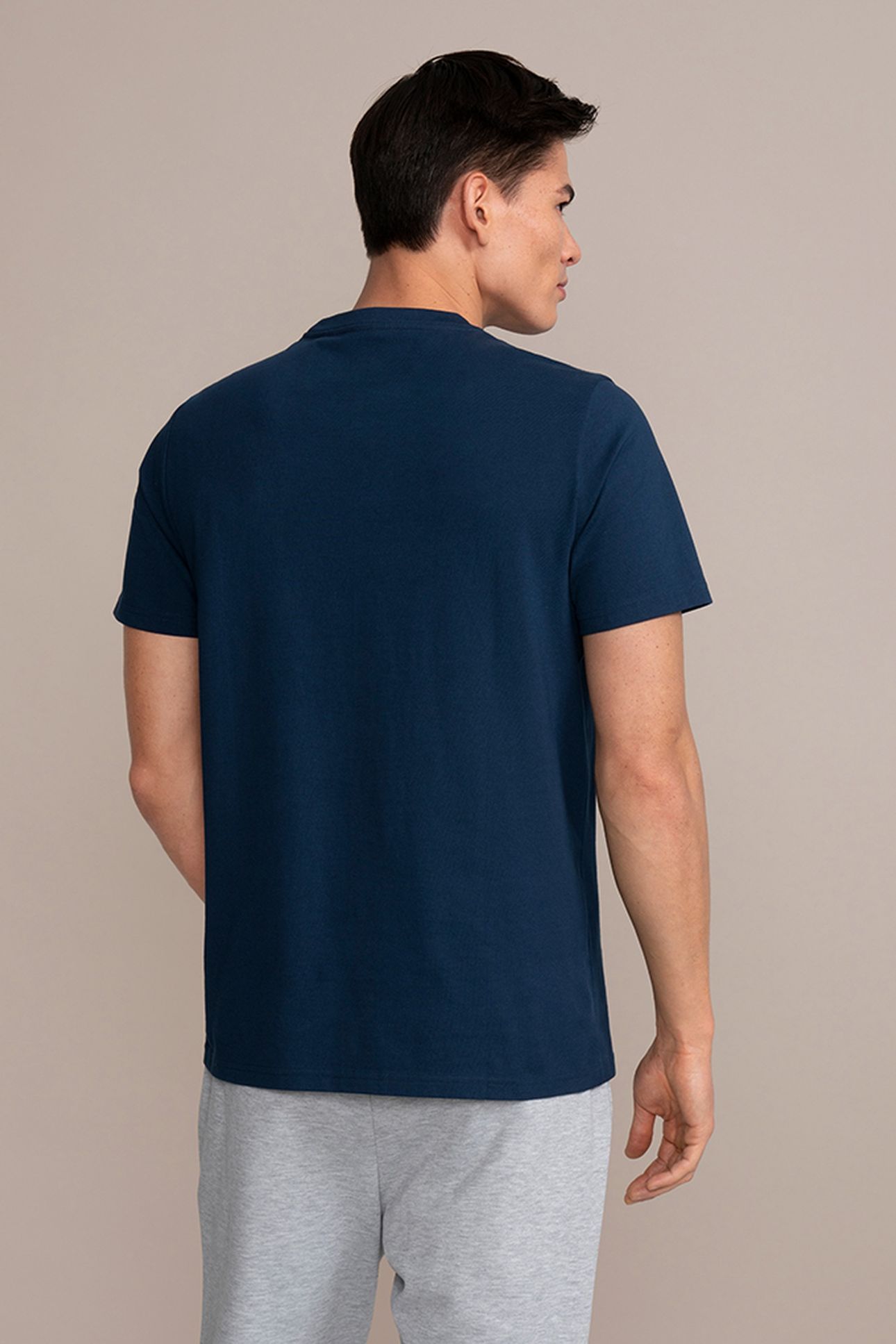 CLASSIC JOE CREW NECK TEE NAVY 3