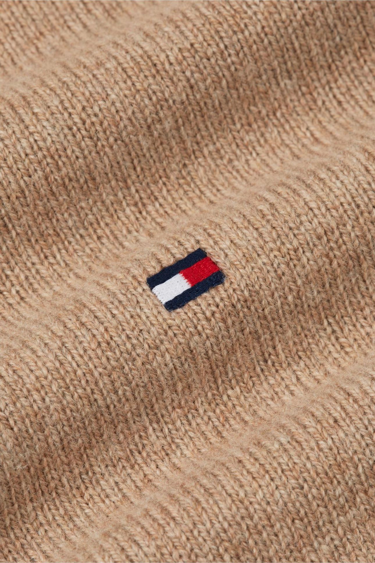 LAMBSWOOL ZIP MOCK SAFARI CANVAS HEATHER 7