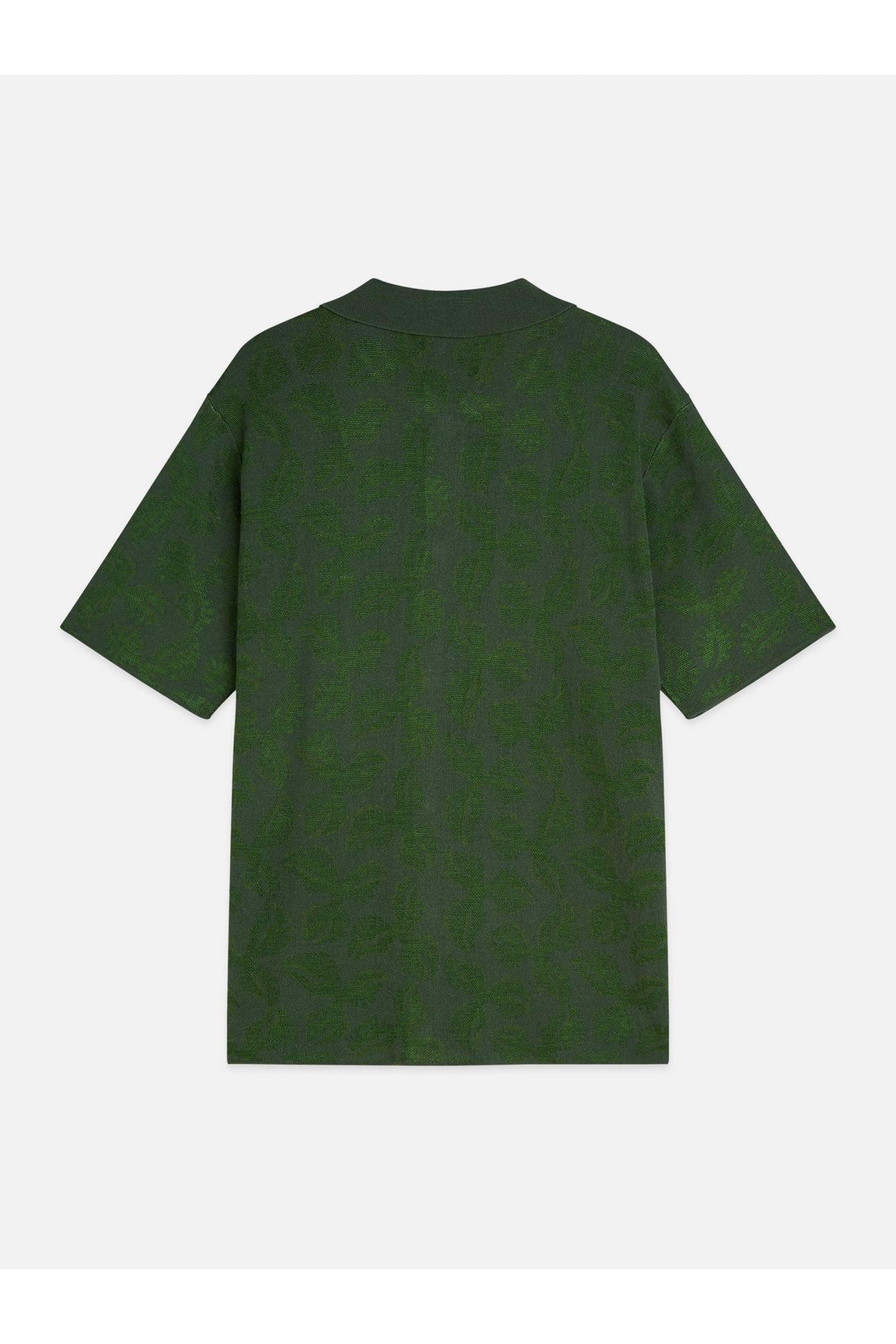 TONEONTONE KNITTED SHORT SLEEVE SHIRT DARK GREEN 5