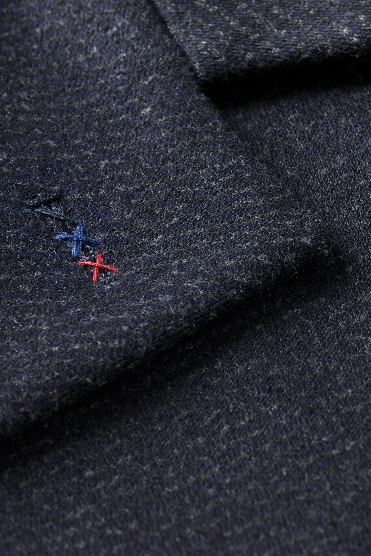 TAILORED NOTCH LAPEL YARN DYED JERSEY REGULAR-FIT BLAZER NAV 7