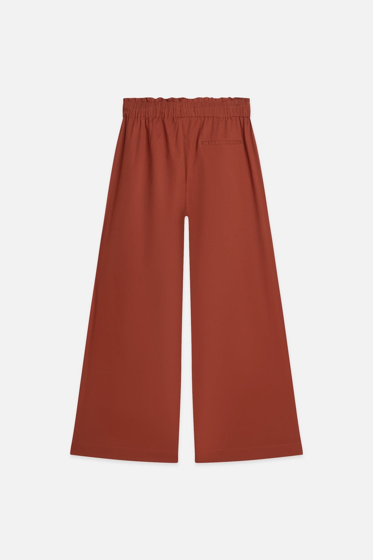 COTTON VOILE PULL ON BEACH PANTS BURNT HENNA 5