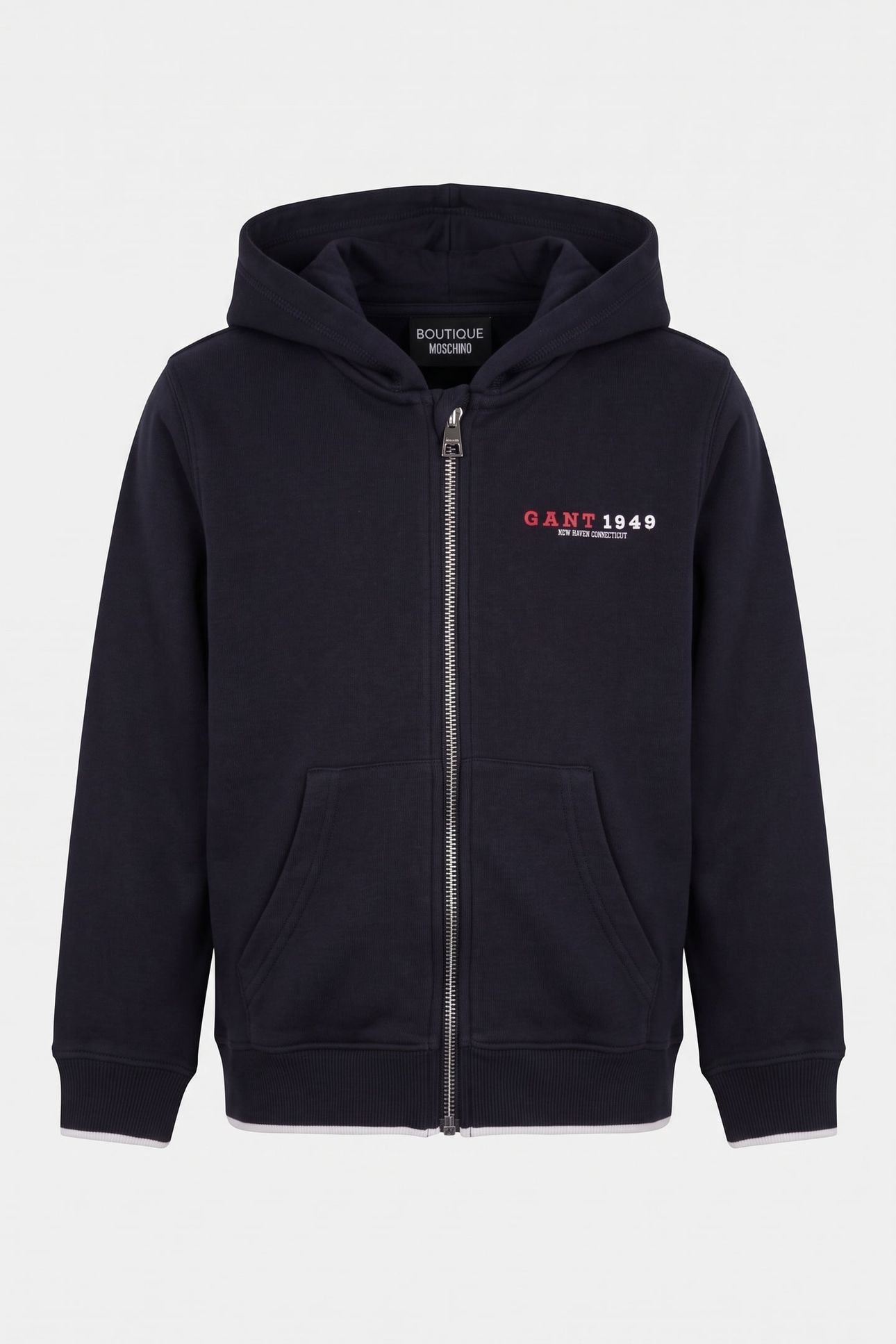 KIDS BOYS COLLEGIATE GRAPHIC FULL ZIP HOODIE EVENING BLUE 2