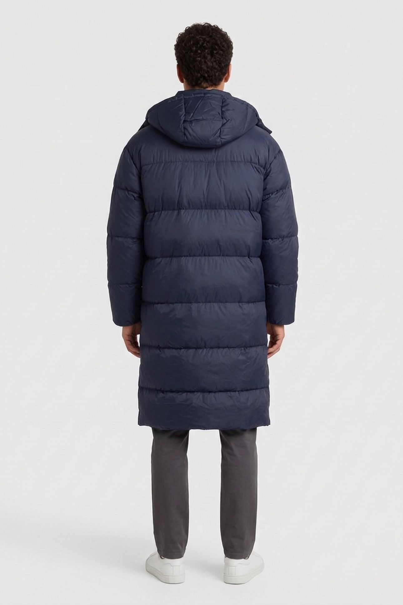 LS LONG LENGTH HOODED COAT DARK SAPPHIRE 2