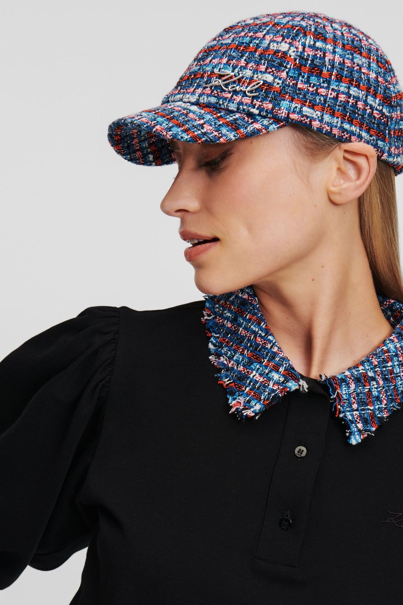 SIGNATURE BOUCLE CAP BLUE/RED MULTI 1