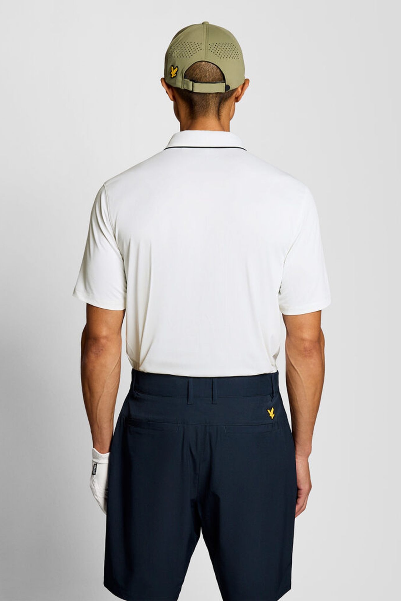 GOLF CONTRAST COLLAR POLO WHITE 2