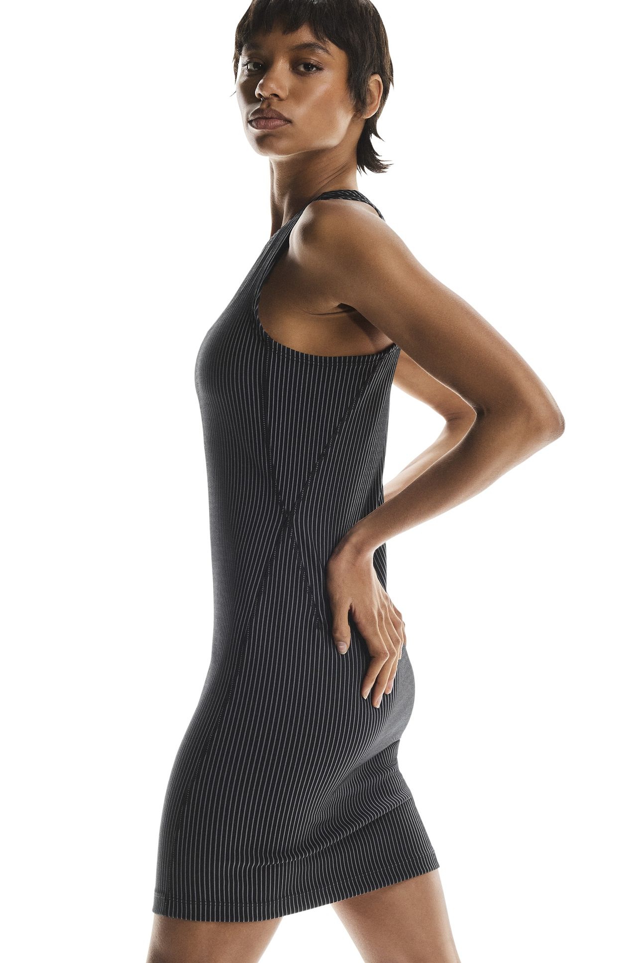 ALL-DAY RIBBED DRESS 1 BLACK | ROCK 4