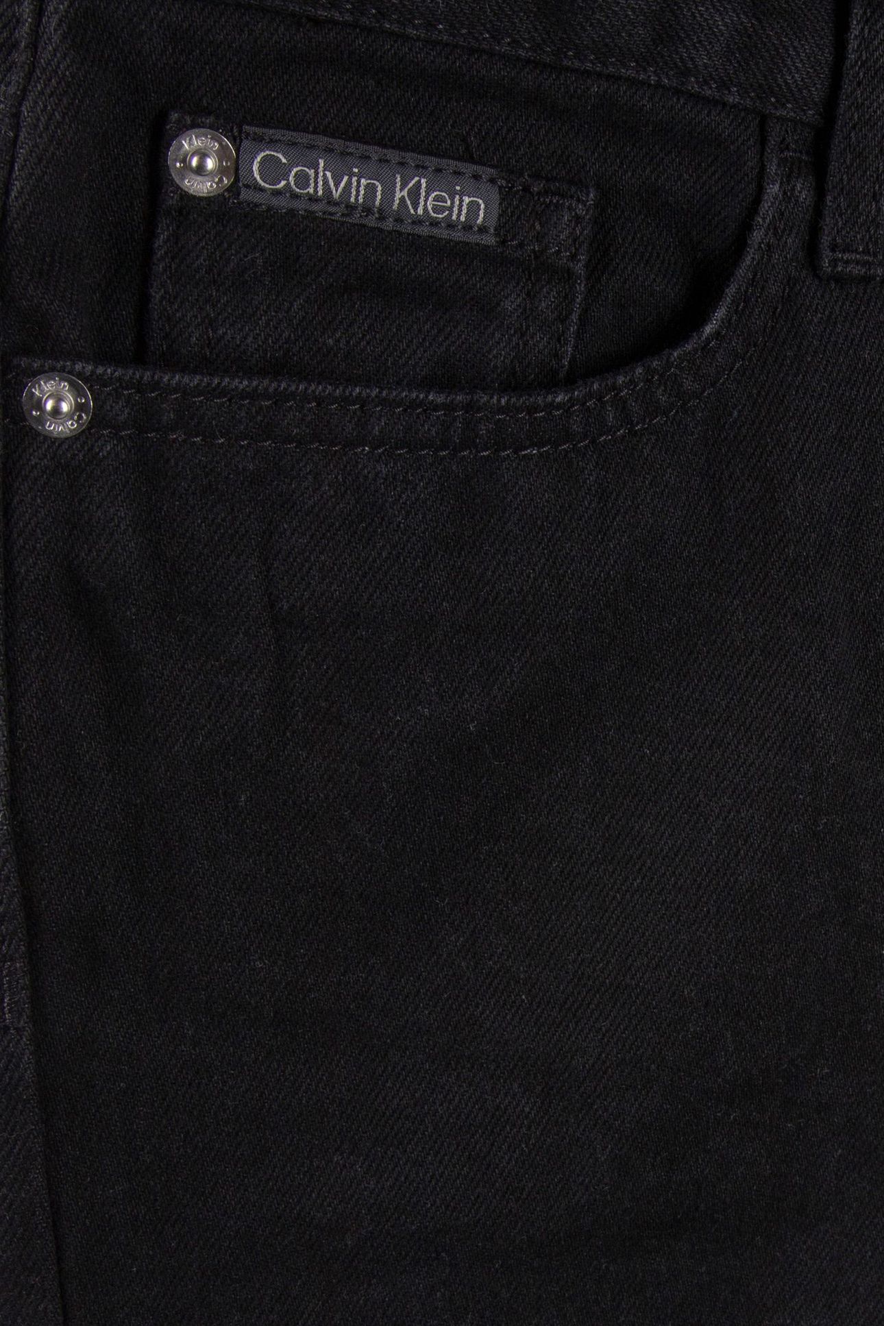 GIRLS MID RISE STRAIGHT CLEAN BLACK RGD 4