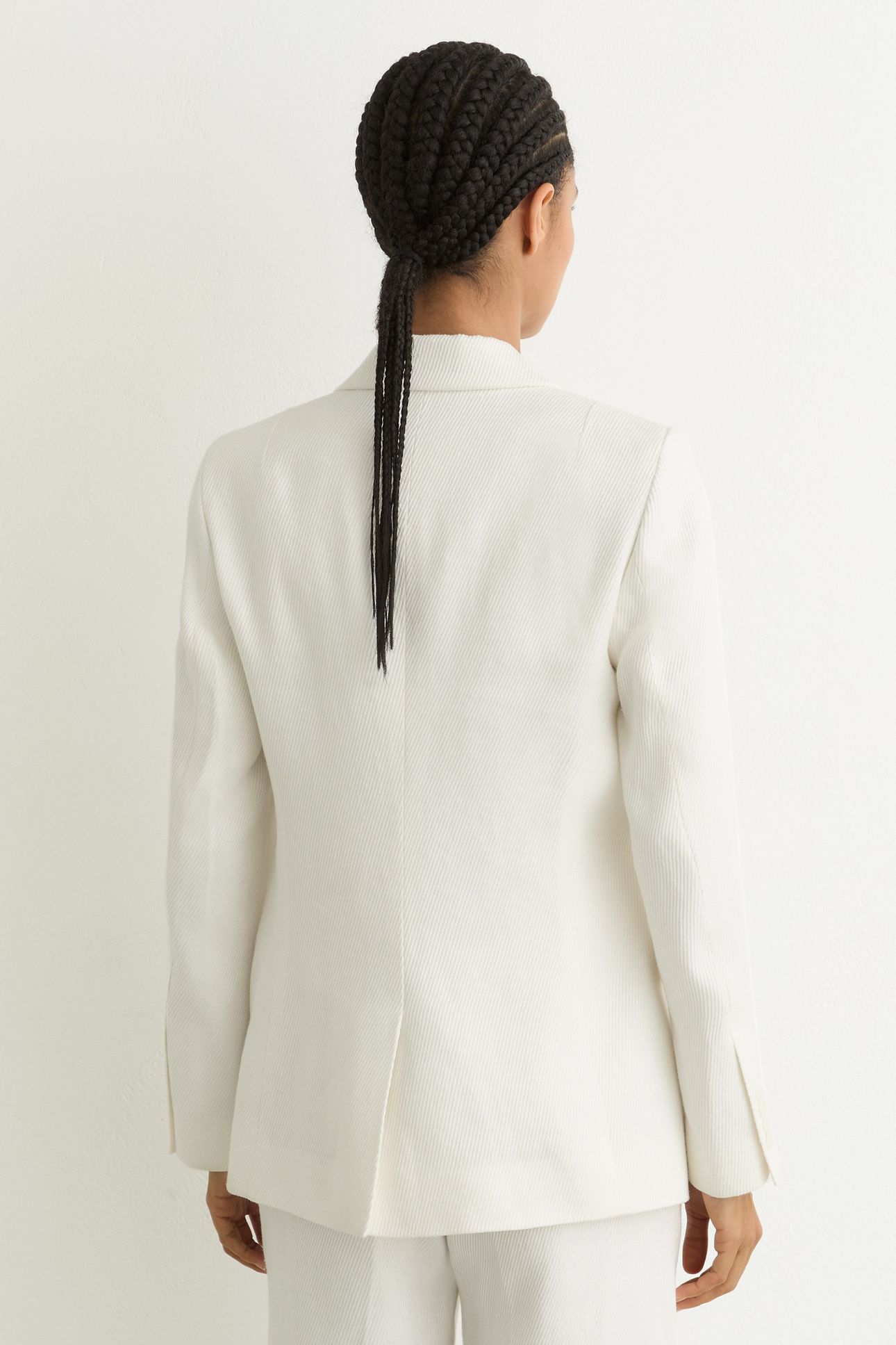 SB LINEN BLEND SUIT JACKET WHITE 2