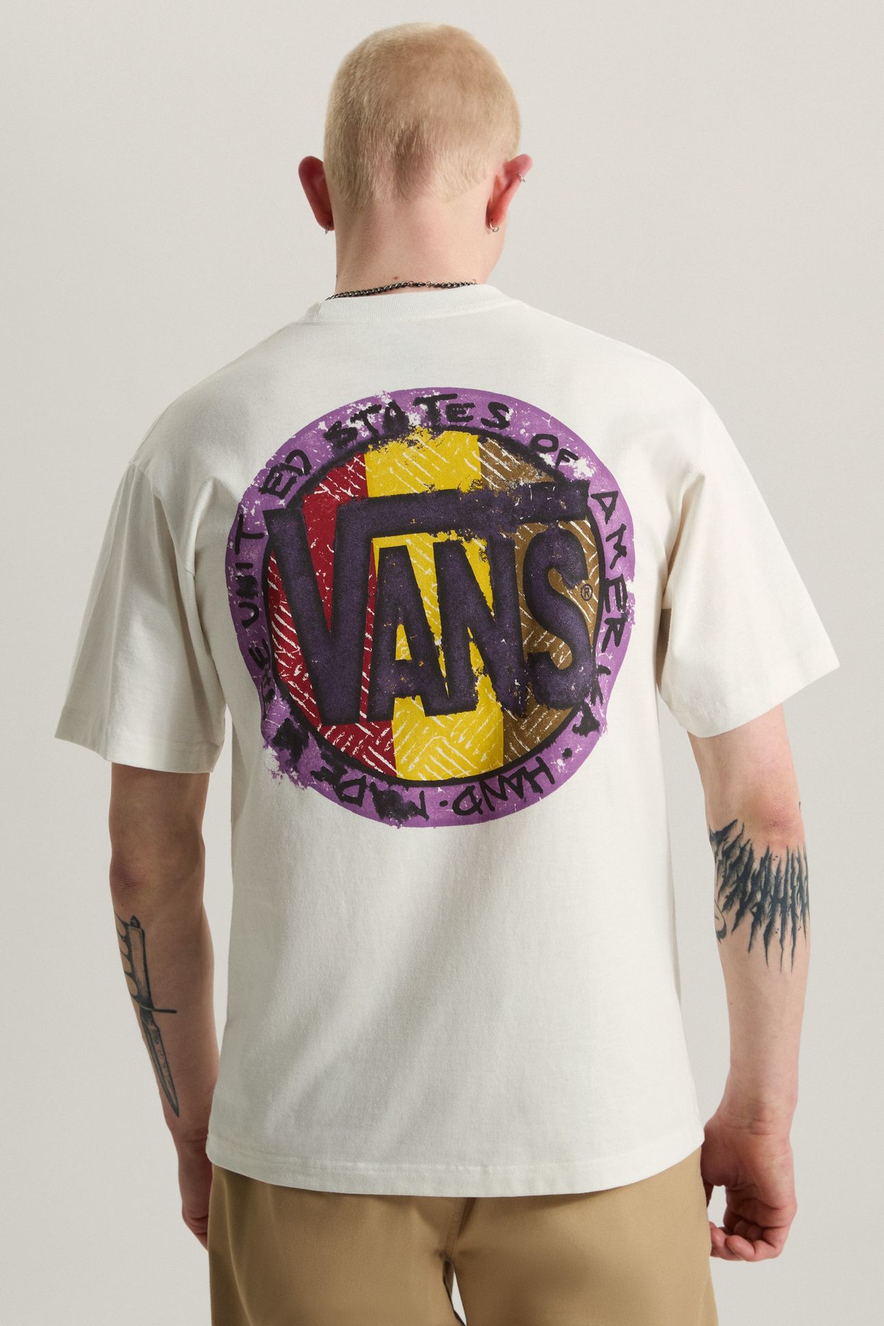 BLOTCHED CIRCLE SS TEE MARSHMALLOW 2