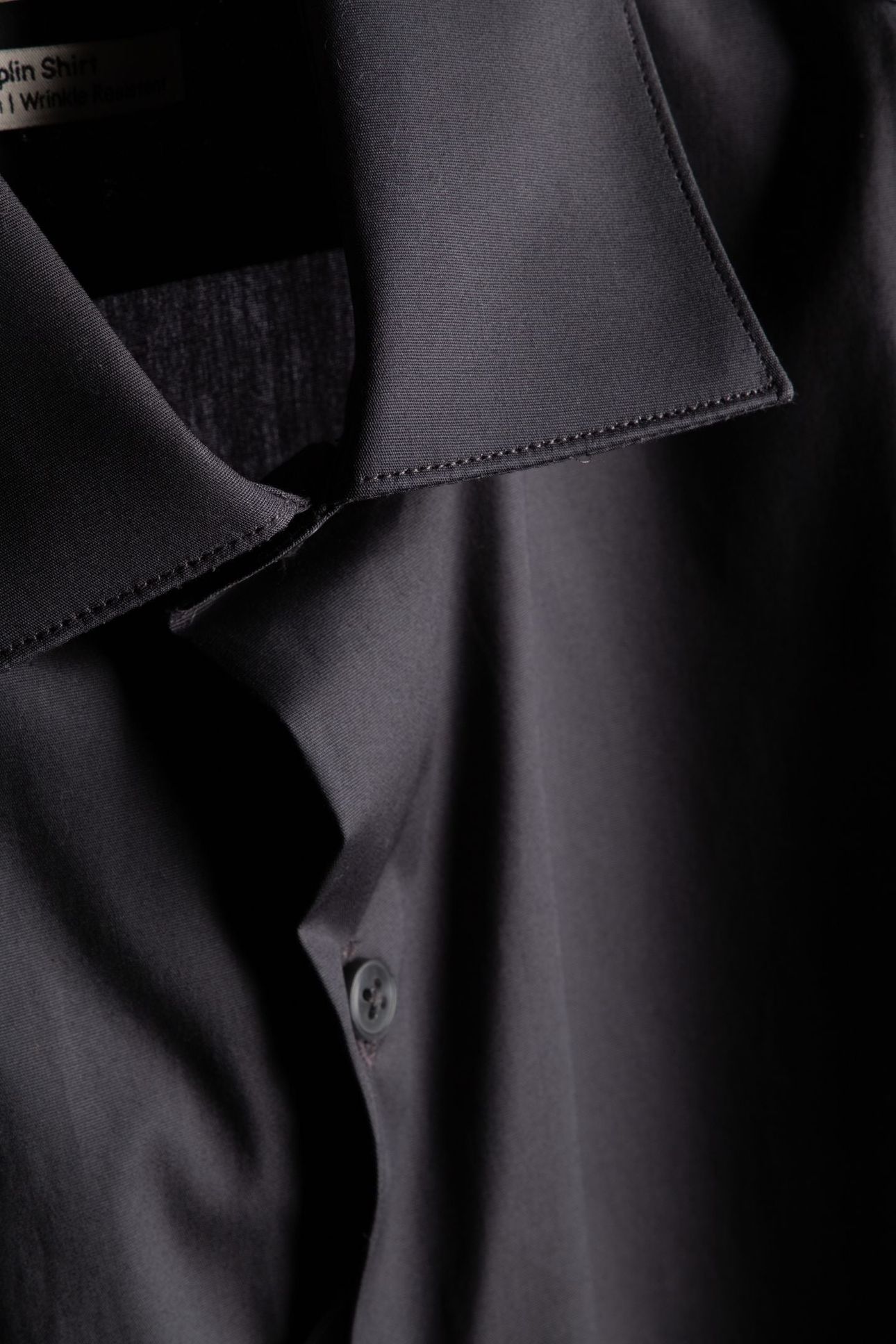 SLIM ESSENTIALS POPLIN SHIRT CARBON 4