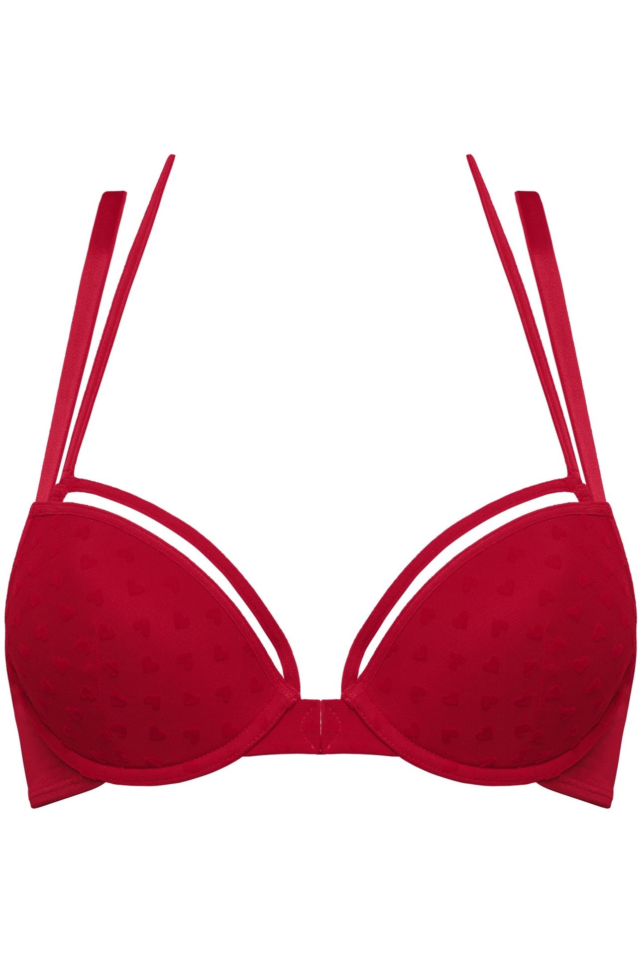 THE ART OF LOVE RED HEART PUSH UP BRA 3