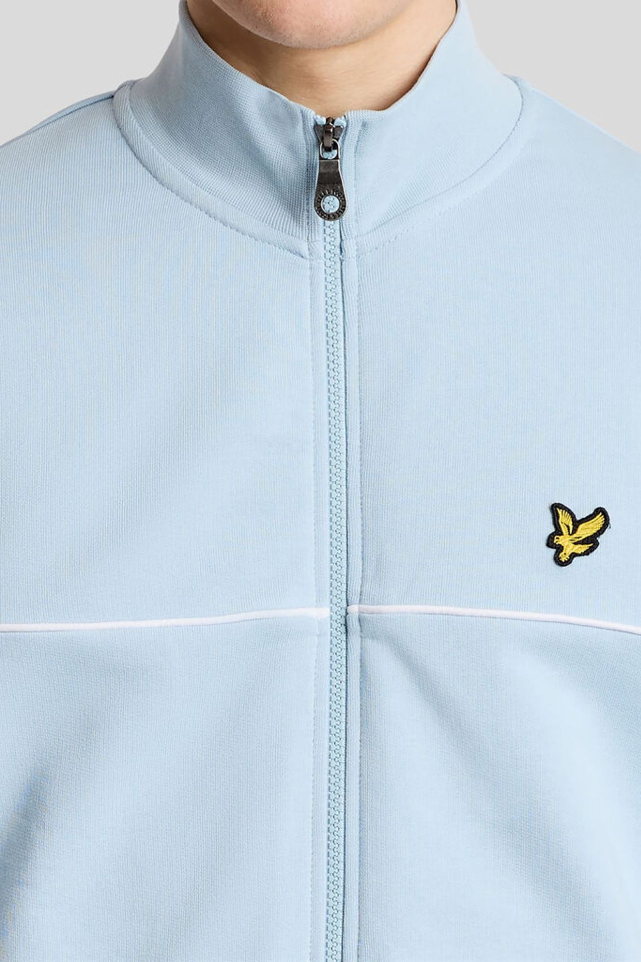 PIPED FULL ZIP TRACK TOP OPAL BLUE 5