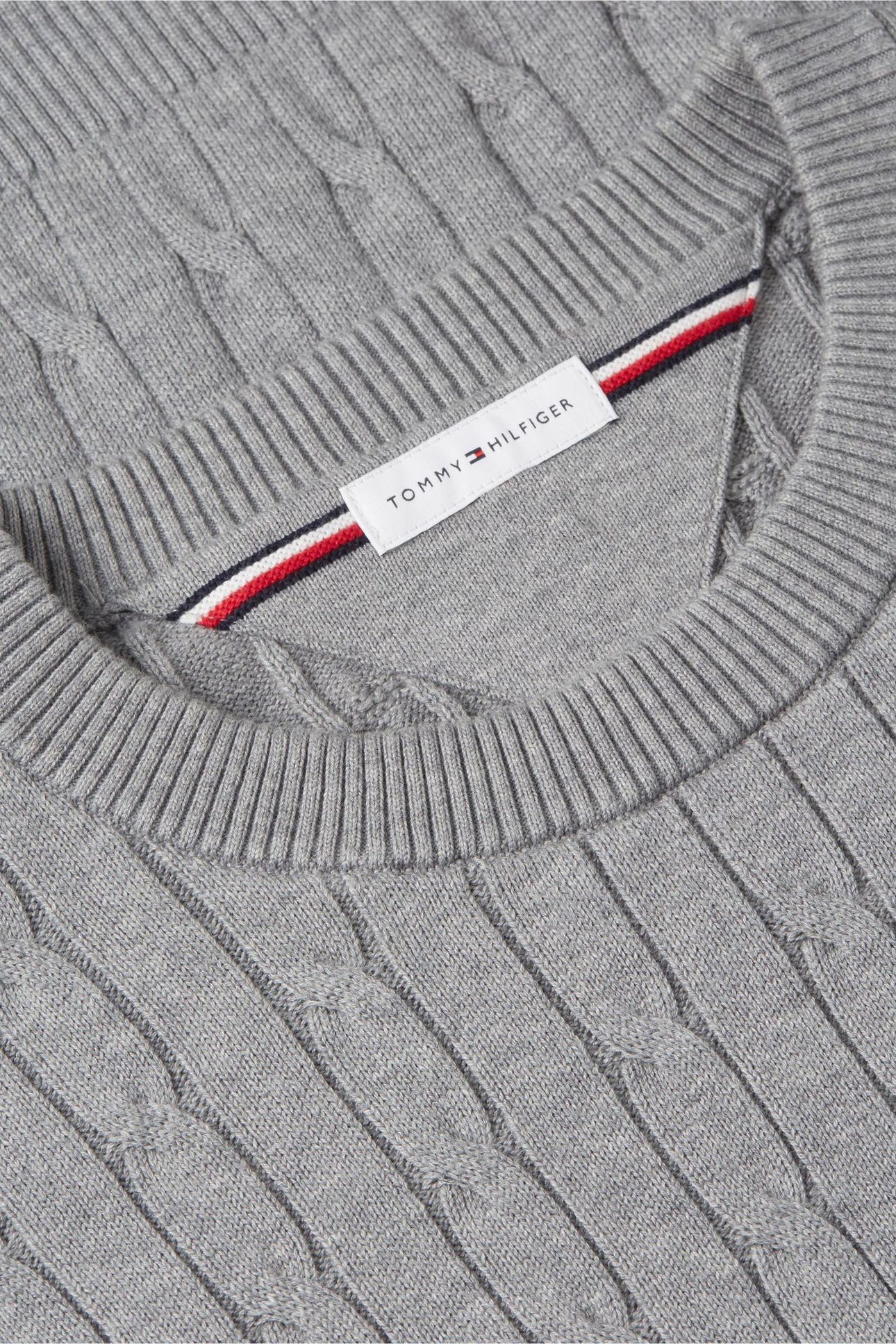 CLASSIC COTTON CABLE MEDIUM GREY HEATHER 3