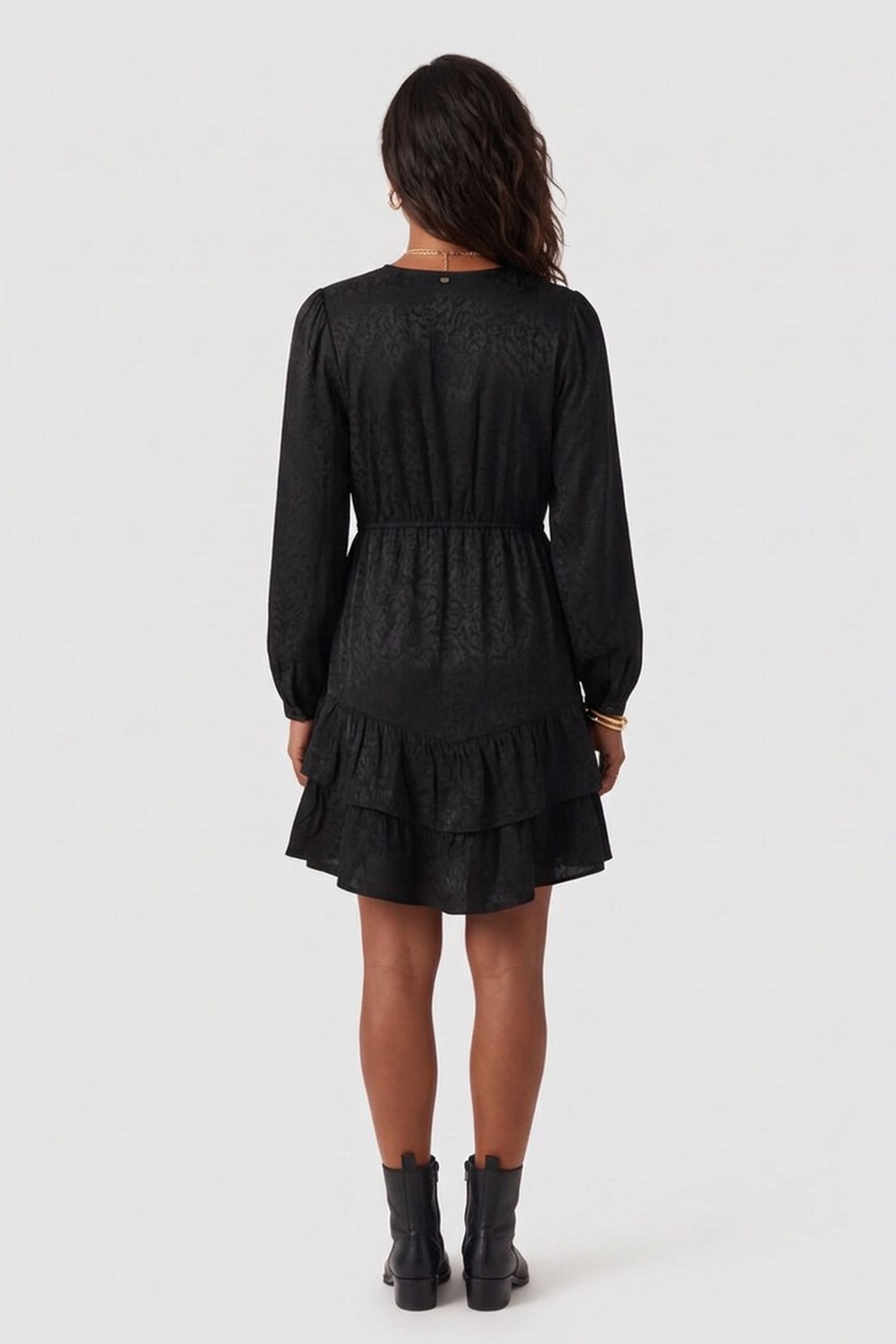 CASY DRESS REAL BLACK WAVY 4