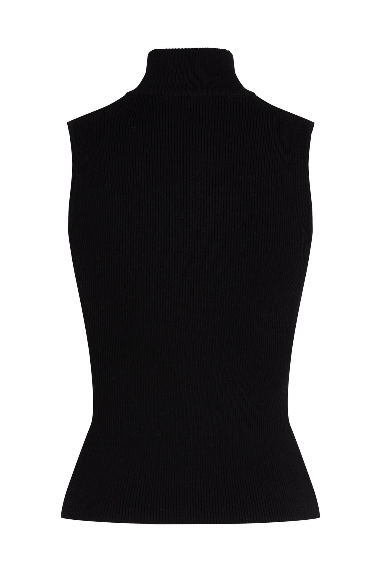 KLJ KNIT SS HALF ZIP BLACK 5