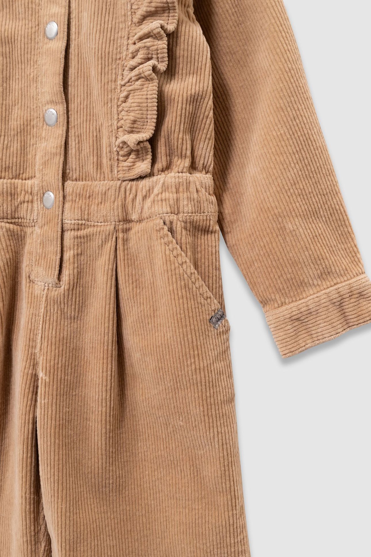 GIRLS’ BEIGE CORDUROY JUMPSUIT 5