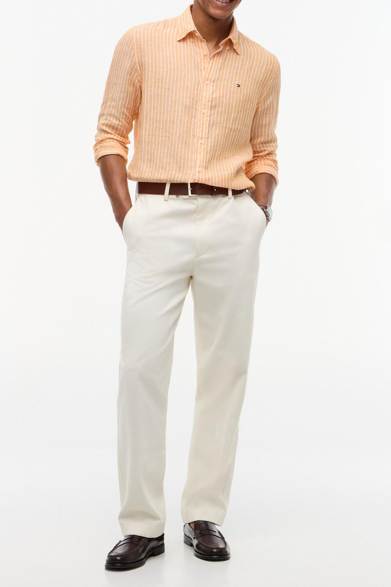 LINEN BENGAL STRIPE ORANGE FLASH/STRIPE 3