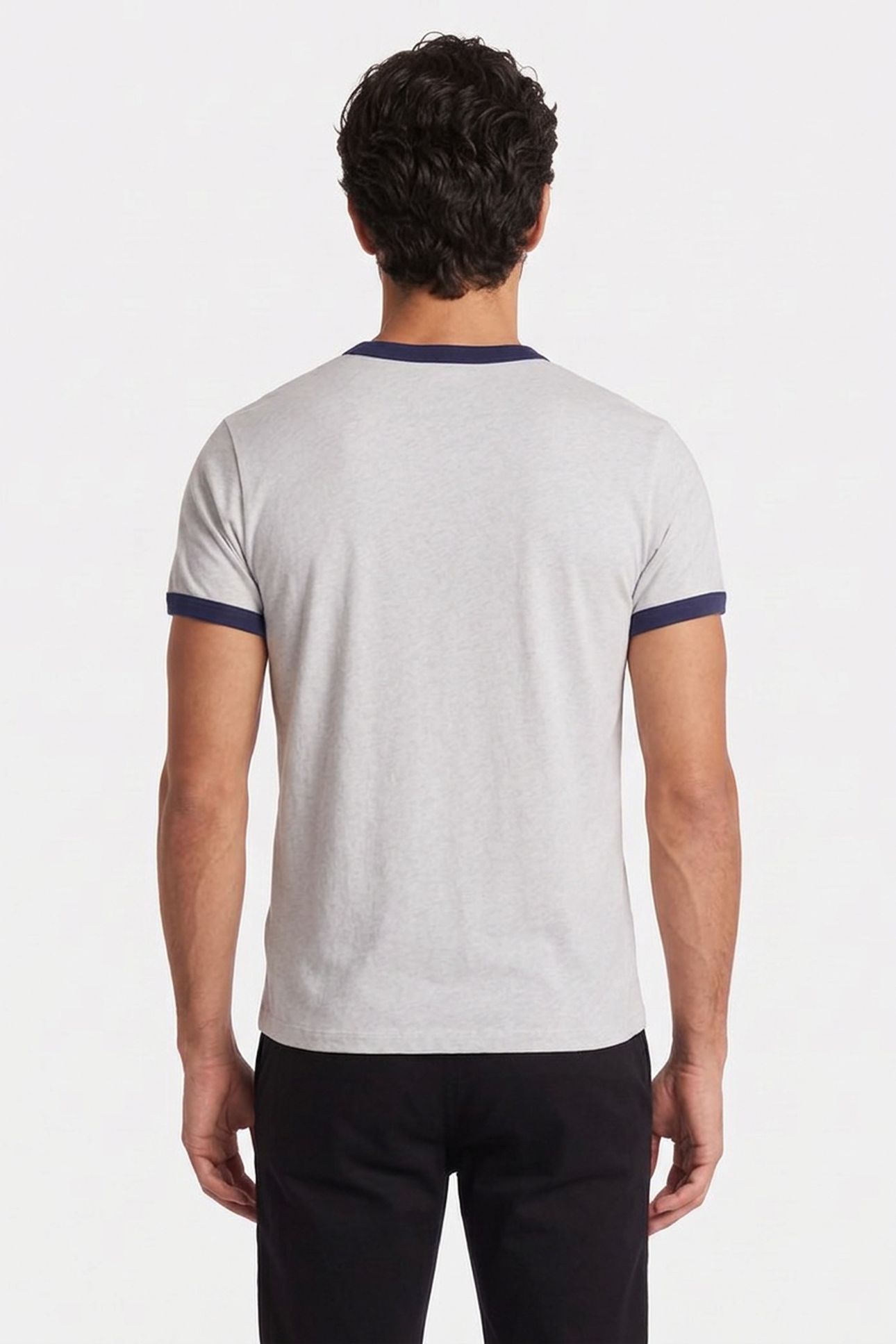 UNISEX T-SHIRT SHORT SLEEVE CONTRAST CHALK 4